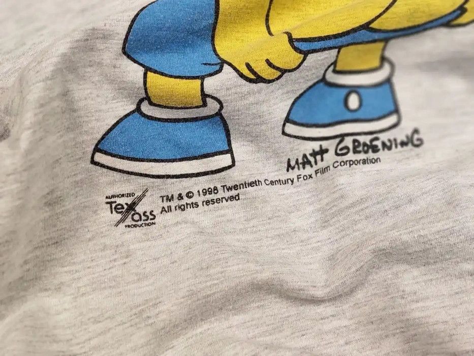 Cartoon Network Vintage 1998's The Simpsons T-shirt Bart Matt Groening Logo Size US M / EU 48-50 / 2 - 8 Thumbnail