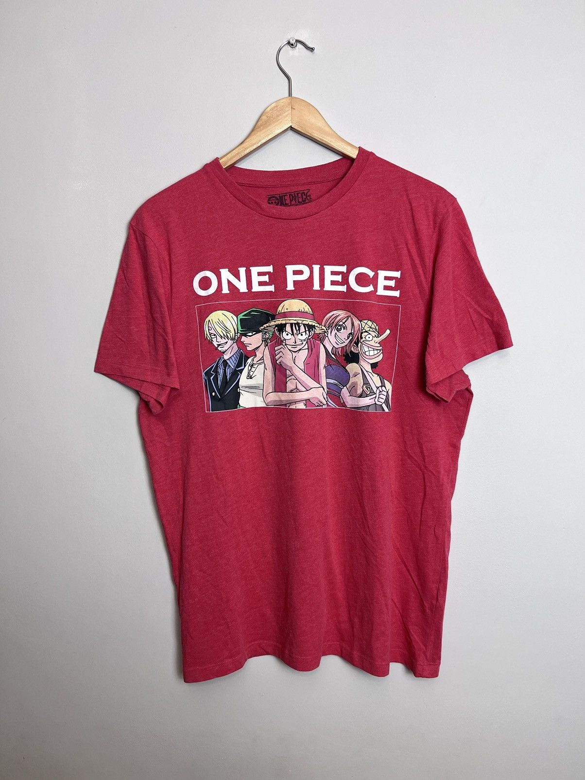 Anime One Piece Vintage Anime Tee Y2k Rare Print Japanese Movie Size US L / EU 52-54 / 3 - 1 Thumbnail