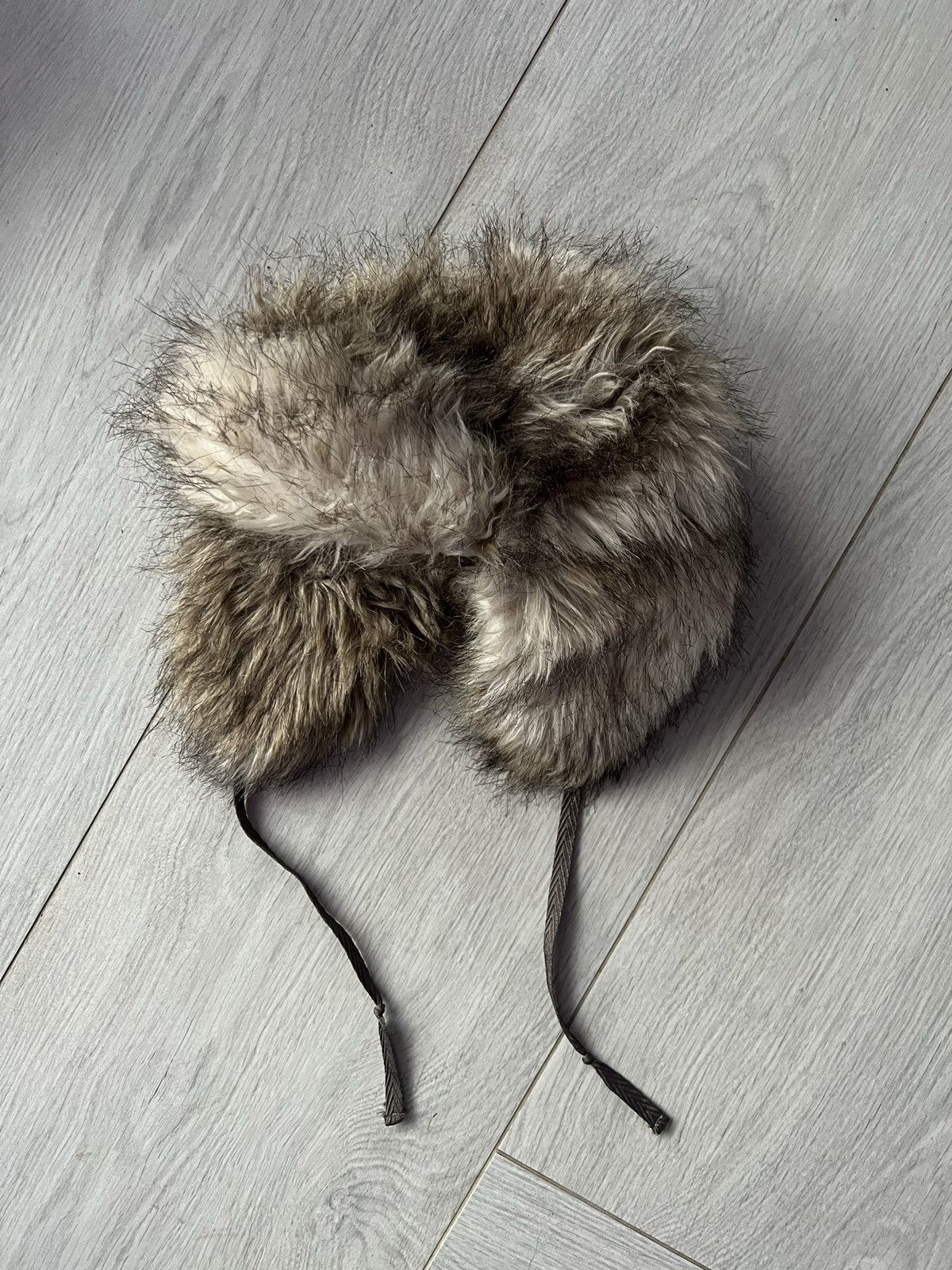 Japanese Brand × Vintage Vintage 90s Y2K Fuzzy Ushanka Beanie Hat Faux Fur Size ONE SIZE - 1 Thumbnail