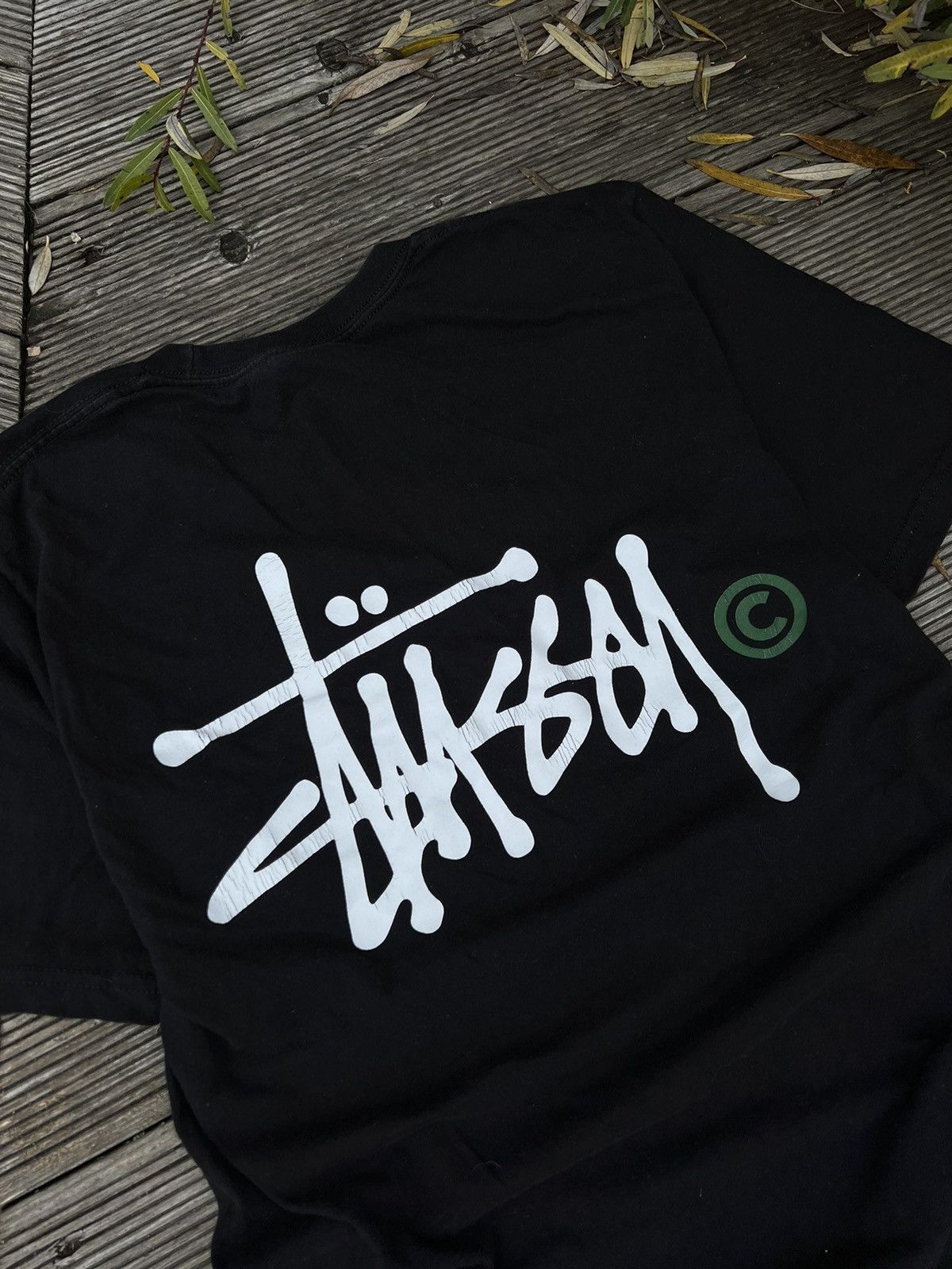 Stussy × Vintage •Free shipping•Vintage Y2K Stussy classic script logo tshirt Size US S / EU 44-46 / 1 - 3 Thumbnail