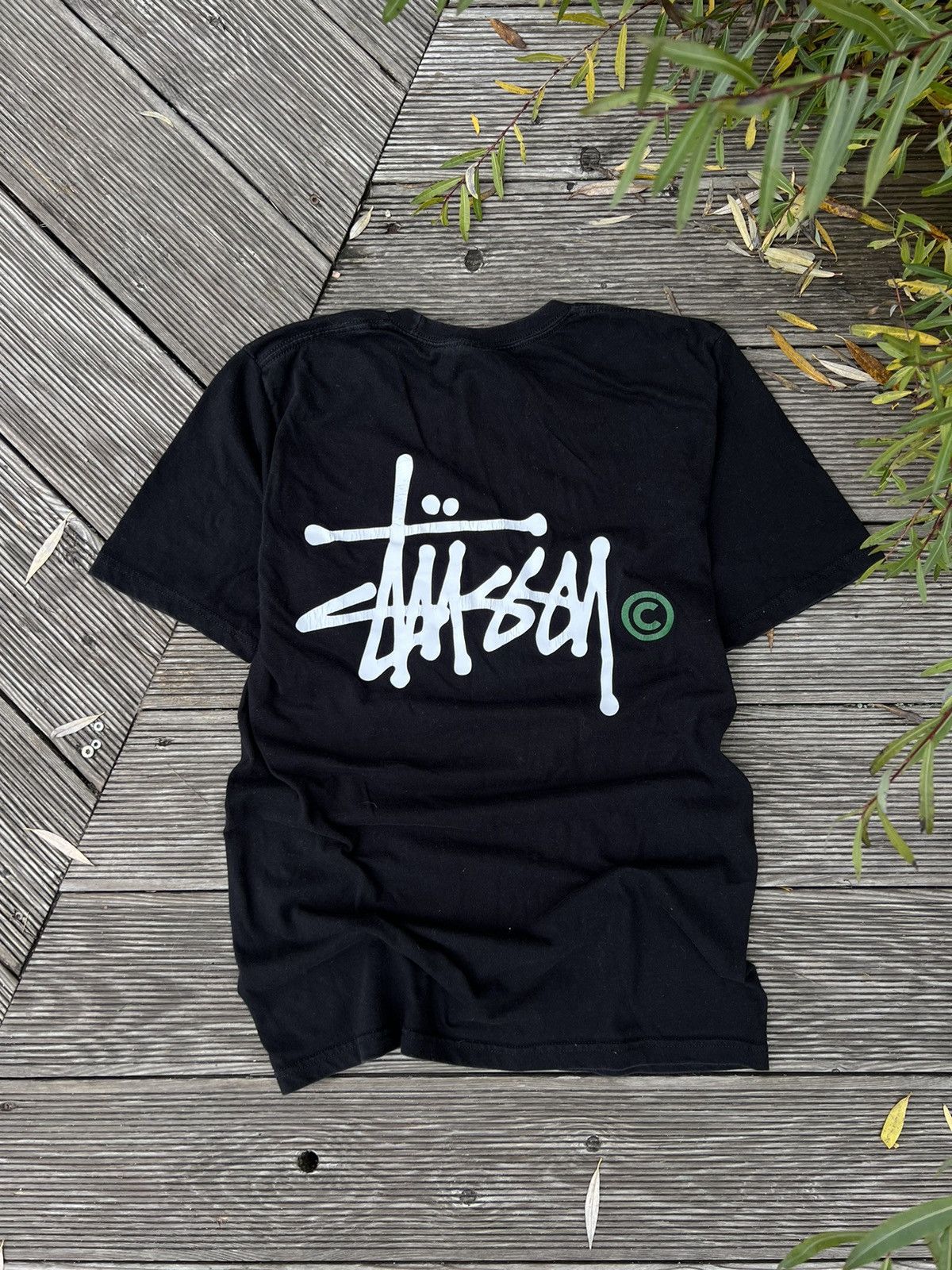 Stussy × Vintage •Free shipping•Vintage Y2K Stussy classic script logo tshirt Size US S / EU 44-46 / 1 - 1 Thumbnail