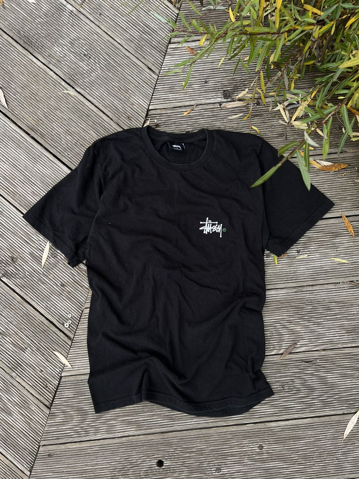 Stussy × Vintage •Free shipping•Vintage Y2K Stussy classic script logo tshirt Size US S / EU 44-46 / 1 - 4 Thumbnail