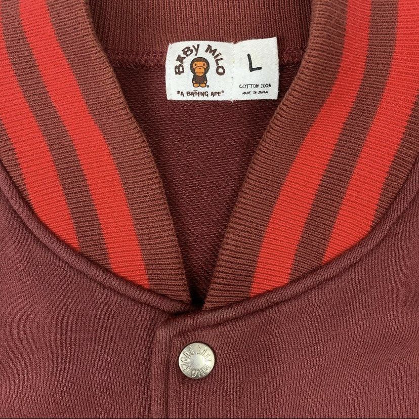 Bape 2006 Baby Milo Cotton Varsity in Tonal Reds ❤️ Size US L / EU 52-54 / 3 - 7 Thumbnail