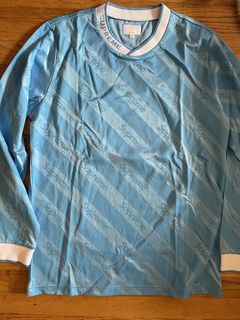 Supreme SS18 x Playboy Soccer Jersey Light Blue SUP-SS18-780