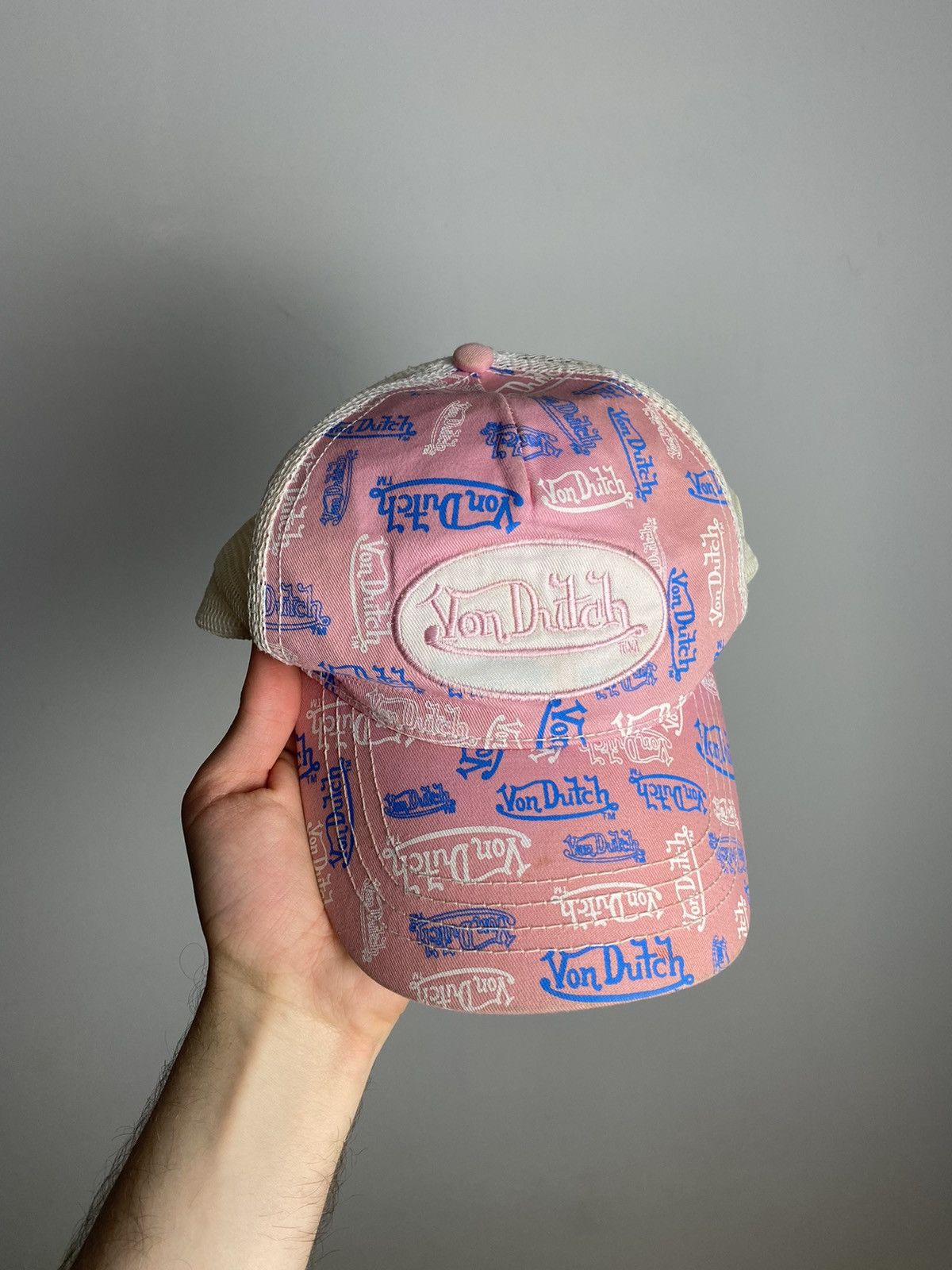 Von Dutch Rare Von Dutch Multi Logo Trucker Hat Y2K Drip Streetwear Size ONE SIZE - 1 Thumbnail