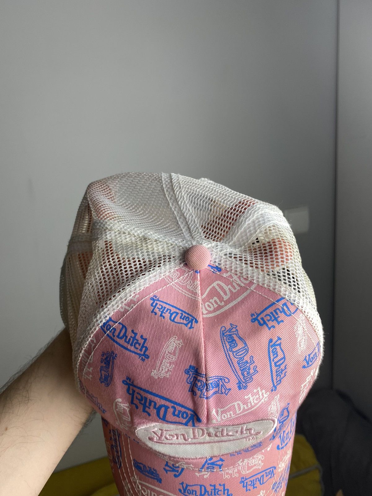 Von Dutch Rare Von Dutch Multi Logo Trucker Hat Y2K Drip Streetwear Size ONE SIZE - 4 Thumbnail