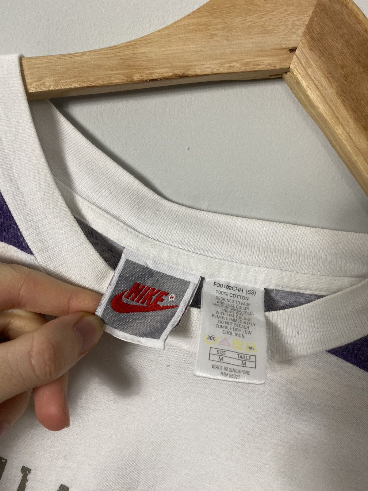 Nike Nike Supreme Court Striped Tshirt 90s Swoos Logo Medium Size US M / EU 48-50 / 2 - 4 Thumbnail