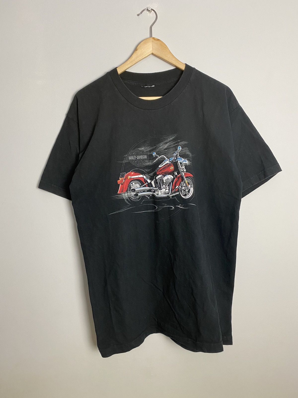 Harley Davidson Vintage 2004 Harley Daivdson Motorcycle Tshirt Auburn Mass Size US XL / EU 56 / 4 - 1 Thumbnail