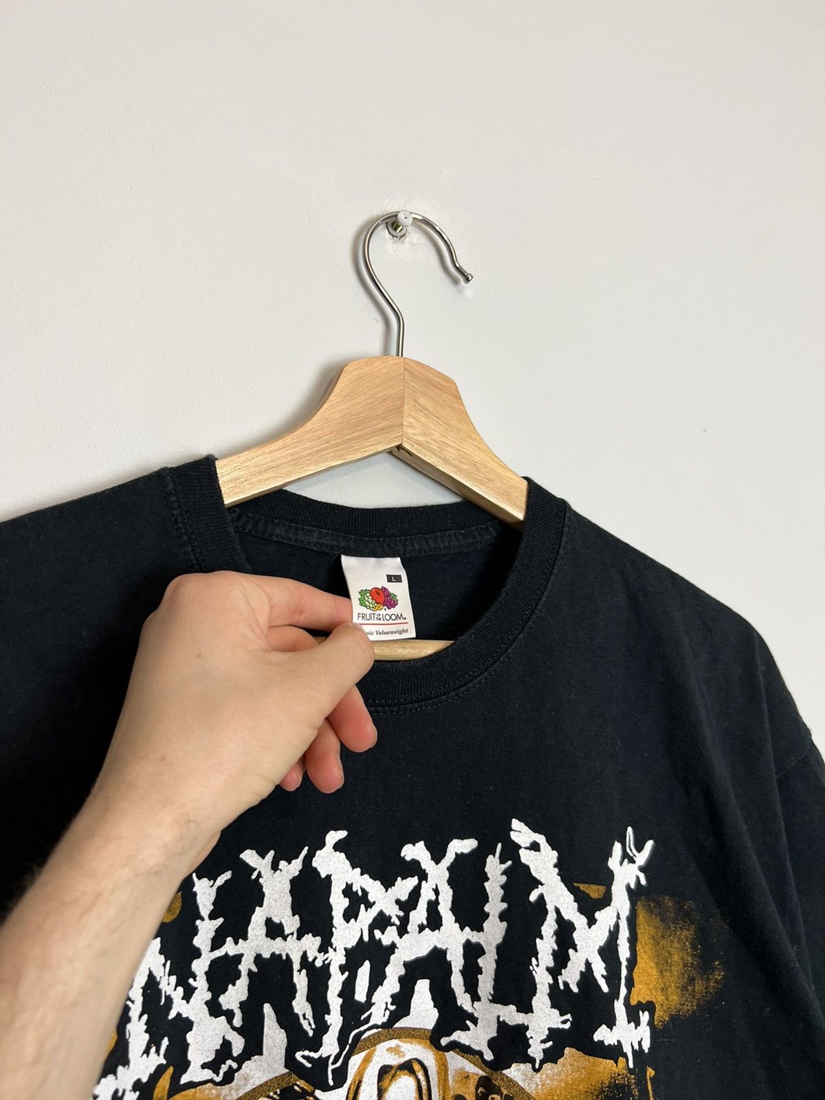 Band Tees Vintage Y2K Napalm Death Grind Metal Band Tshirt 00s Goth Size US L / EU 52-54 / 3 - 4 Thumbnail