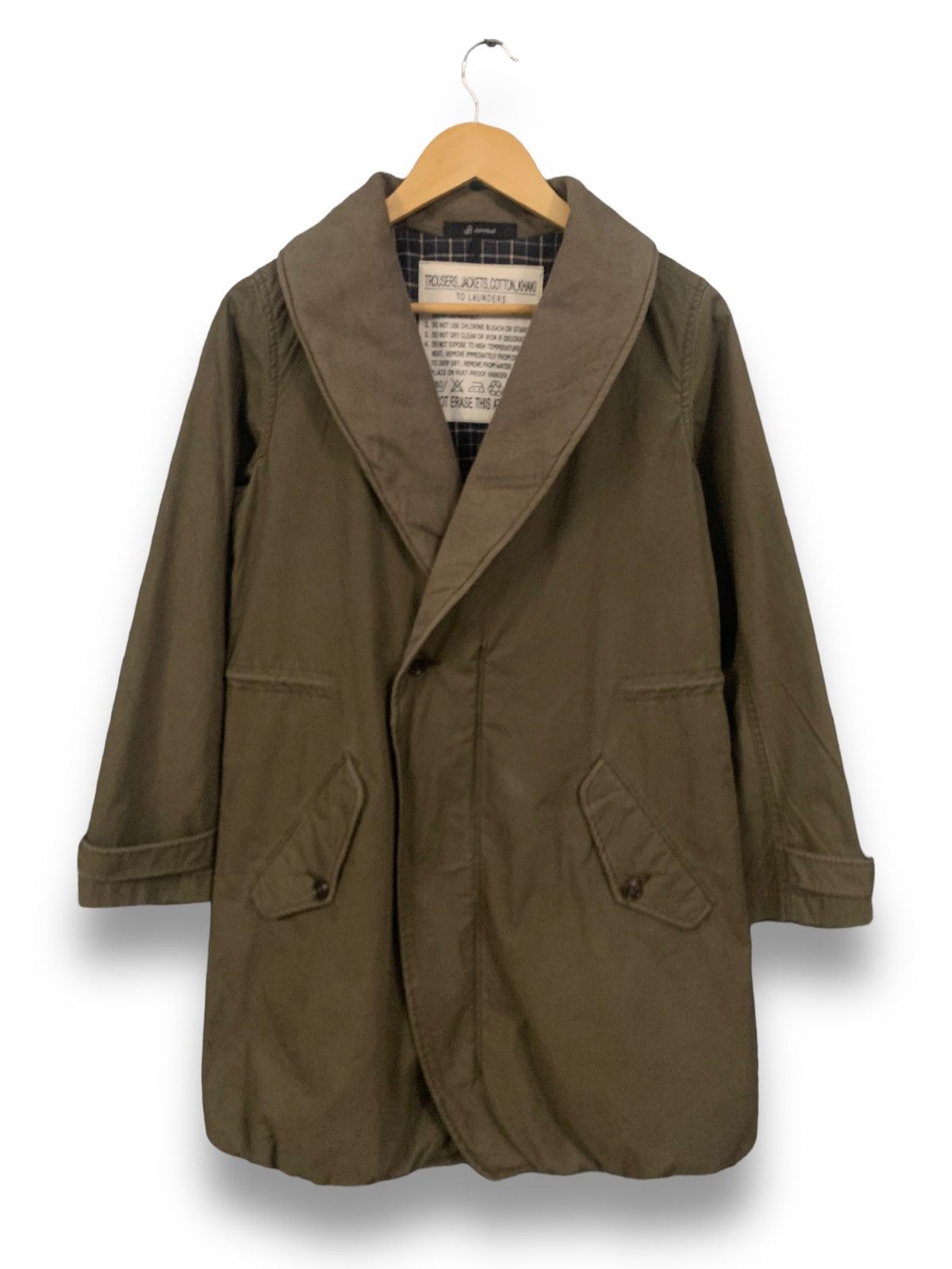 Johnbull John Bull Checkered Lined Green Army Military Parka Jacket Size US M / EU 48-50 / 2 - 1 Thumbnail