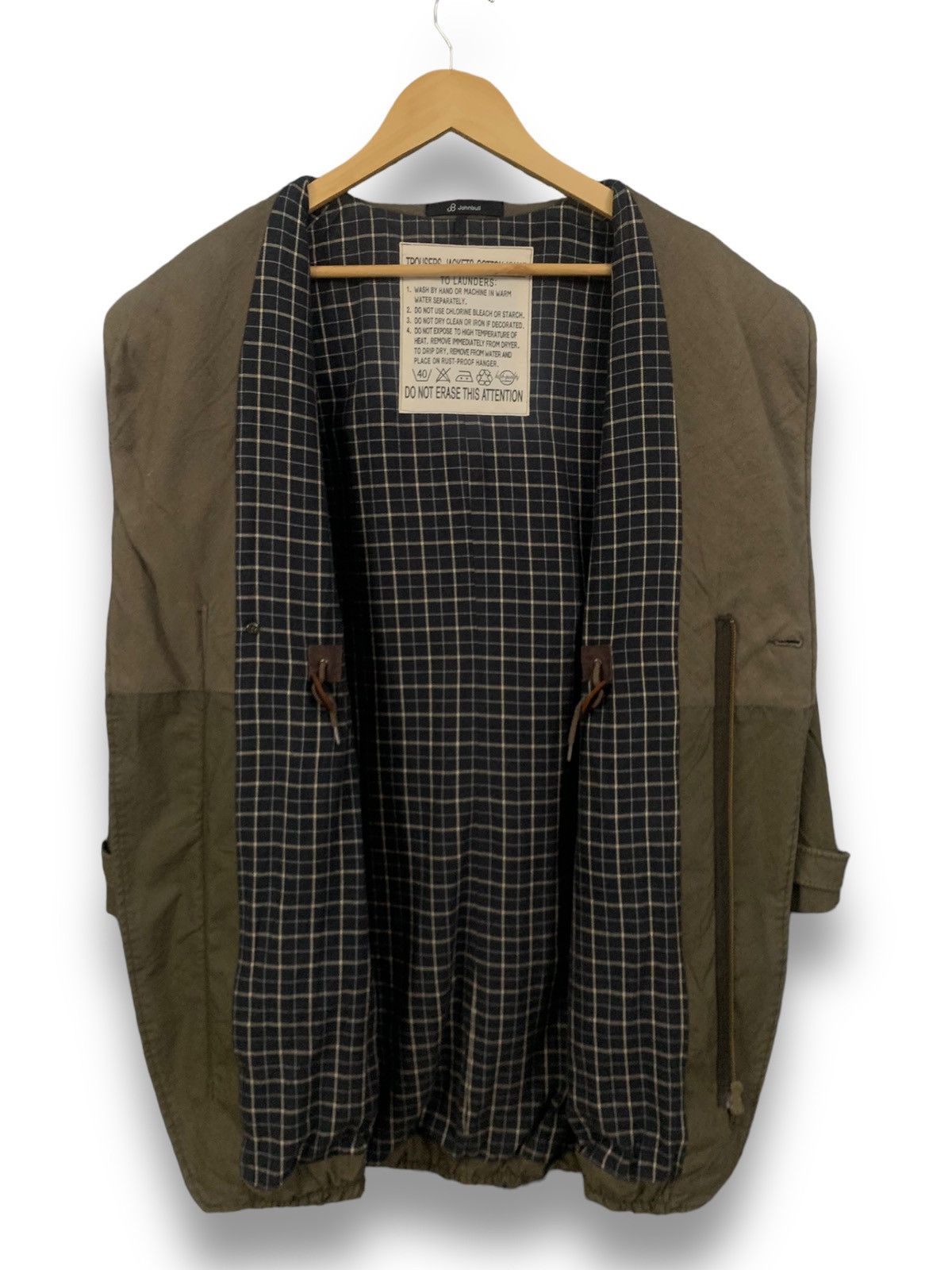 Johnbull John Bull Checkered Lined Green Army Military Parka Jacket Size US M / EU 48-50 / 2 - 3 Thumbnail