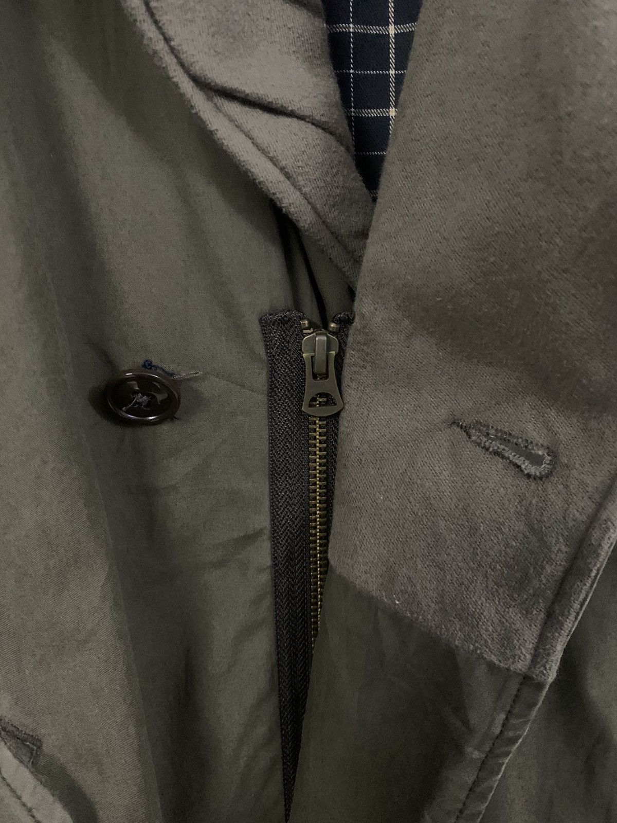 Johnbull John Bull Checkered Lined Green Army Military Parka Jacket Size US M / EU 48-50 / 2 - 6 Thumbnail