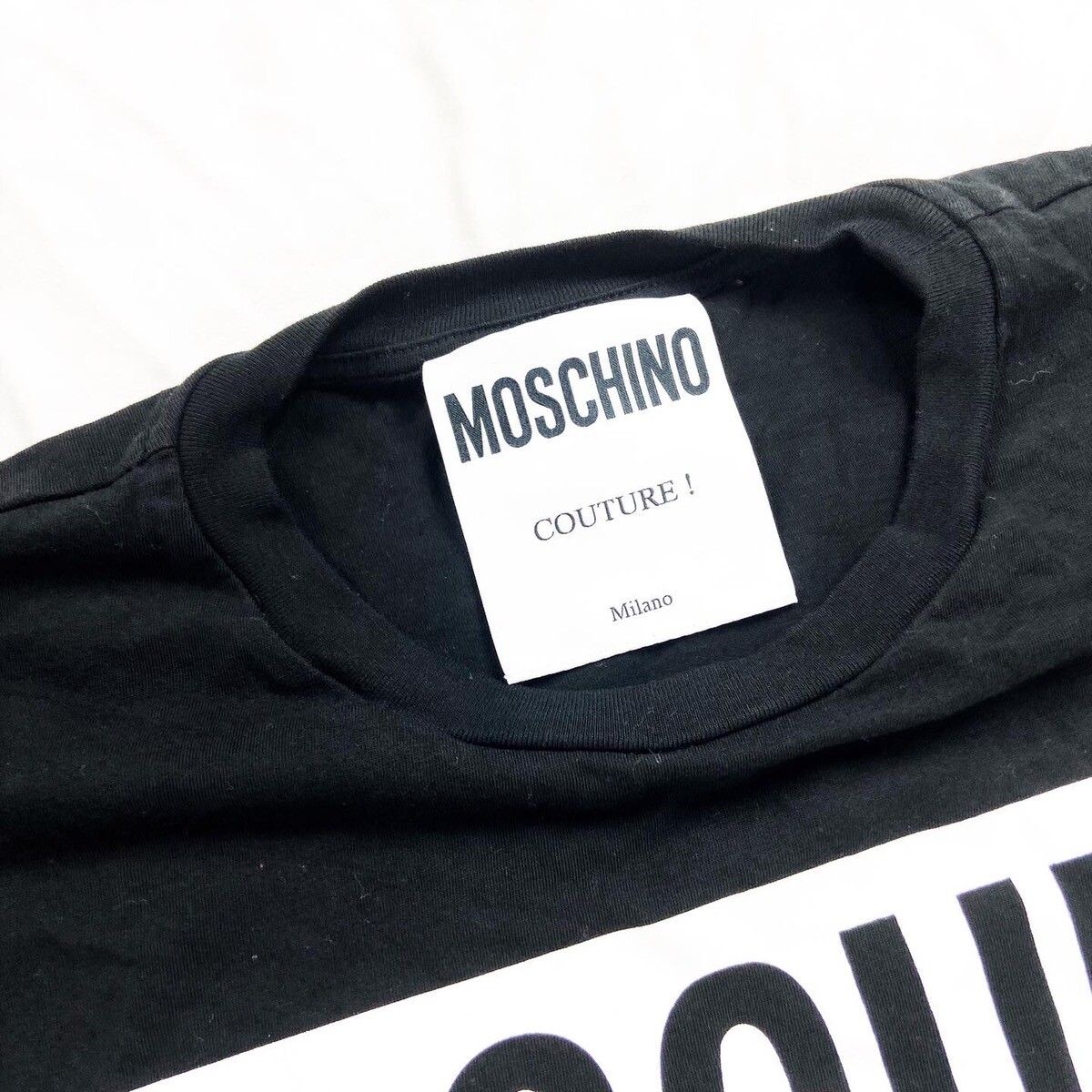 Moschino Moschino Milano Logo Tee Shirt Size US XL / EU 56 / 4 - 4 Thumbnail