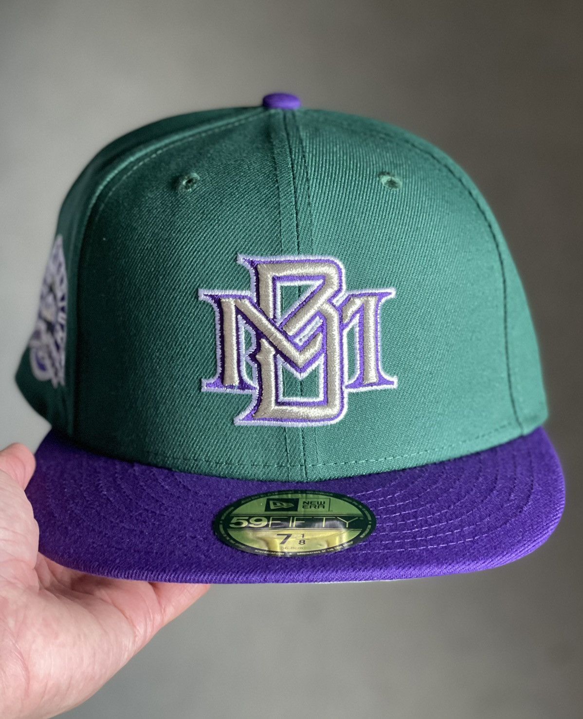 7 1/2 Hat Club Milwaukee Brewers x Bucks Two Tone Purple Black