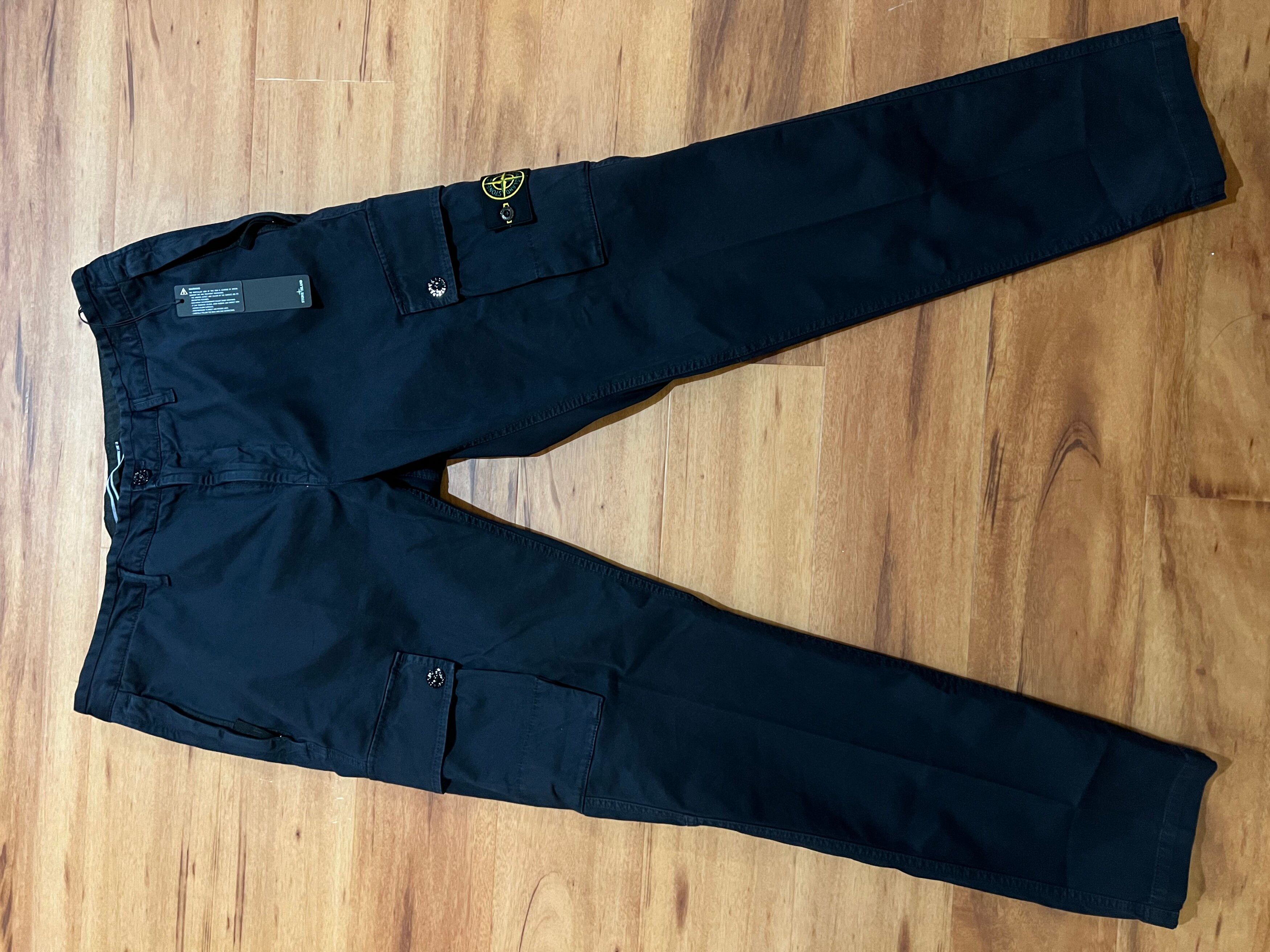 Pre-owned Stone Island Cargo Pants - Navy