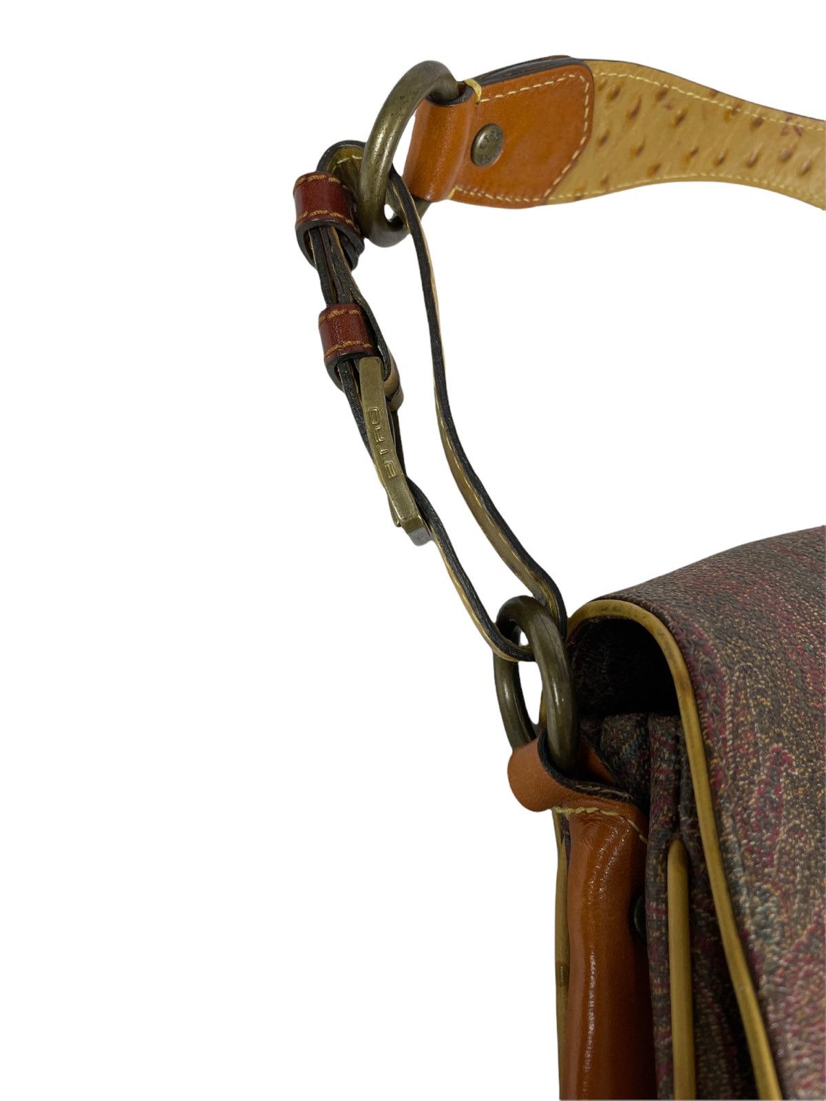 Etro Etro Paisley Ostrich Leather Handbag Size ONE SIZE - 16 Thumbnail