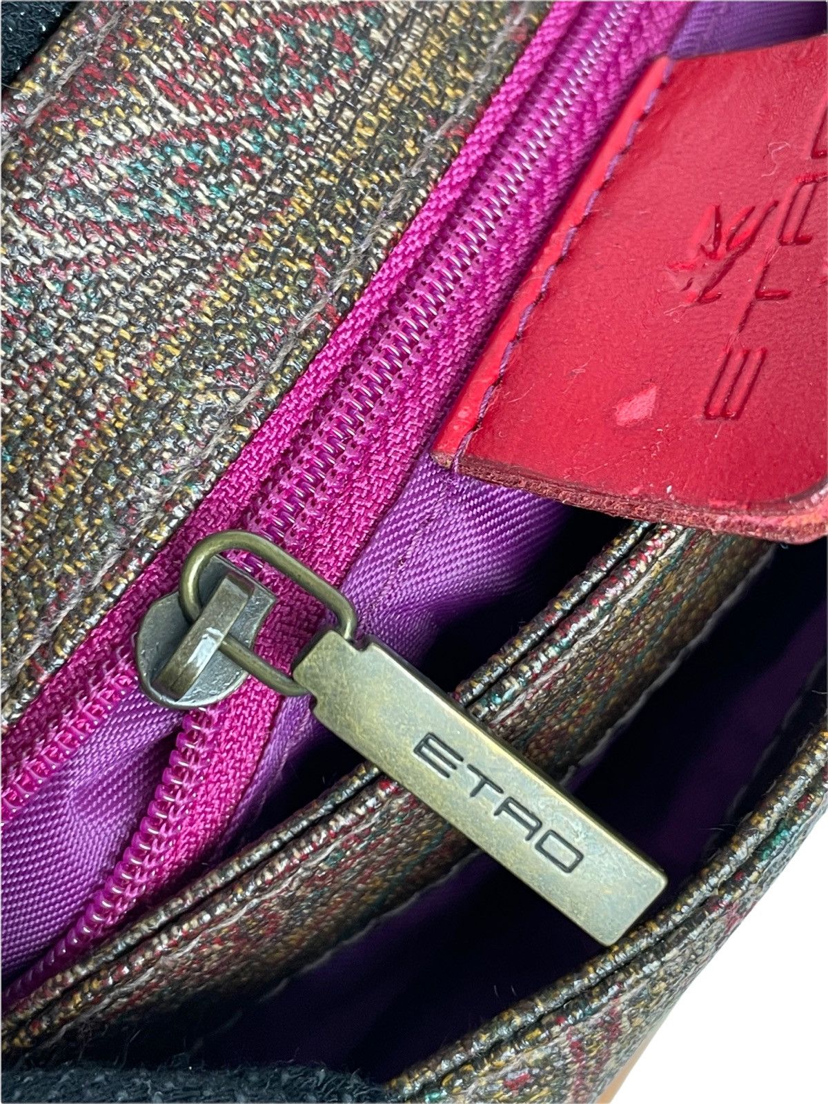 Etro Etro Paisley Ostrich Leather Handbag Size ONE SIZE - 23 Thumbnail