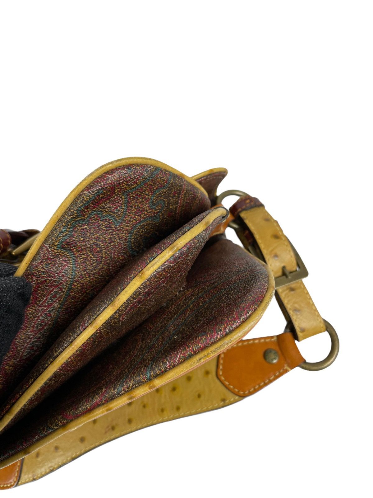 Etro Etro Paisley Ostrich Leather Handbag Size ONE SIZE - 20 Thumbnail