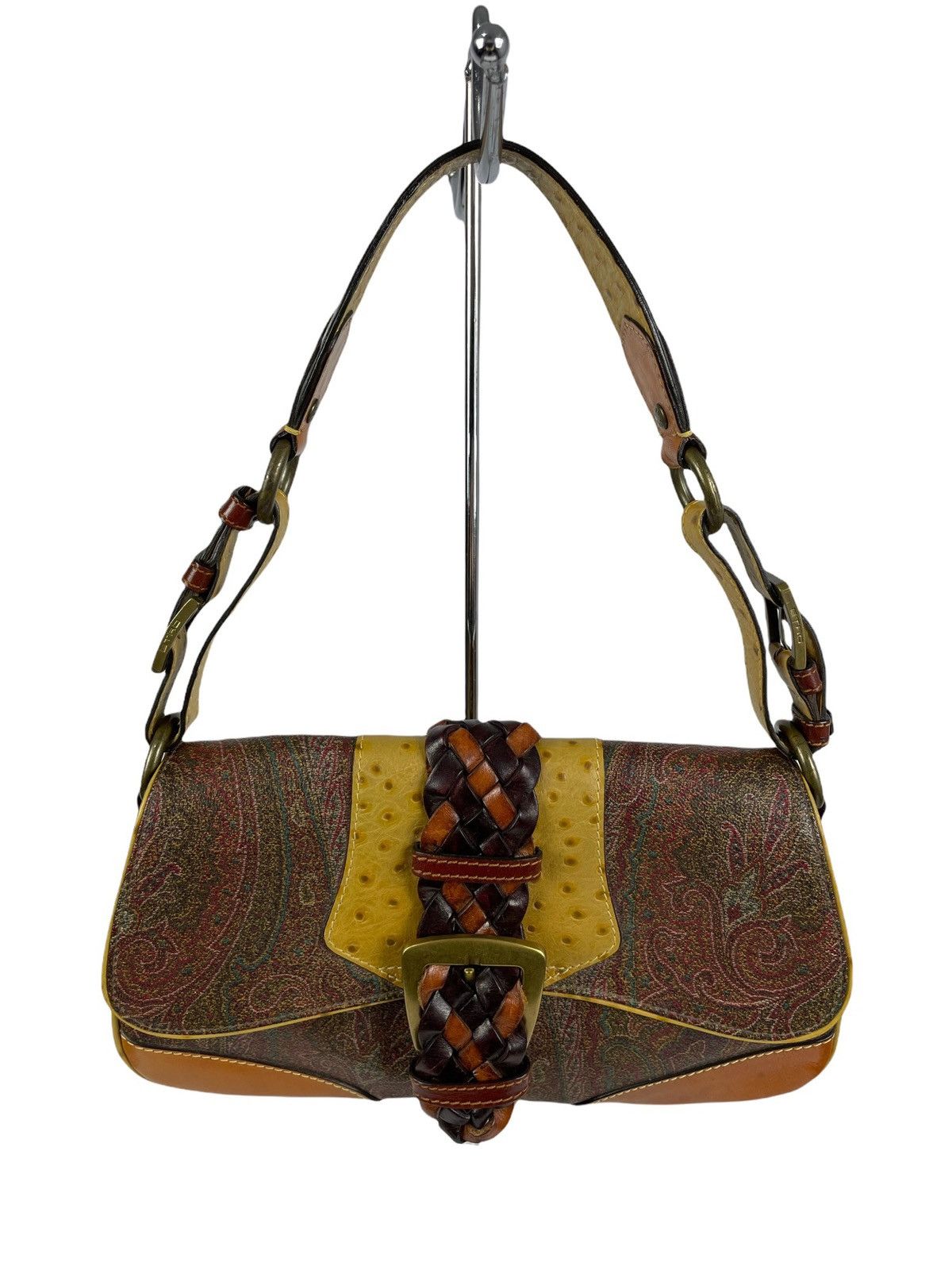 Etro Etro Paisley Ostrich Leather Handbag Size ONE SIZE - 1 Thumbnail