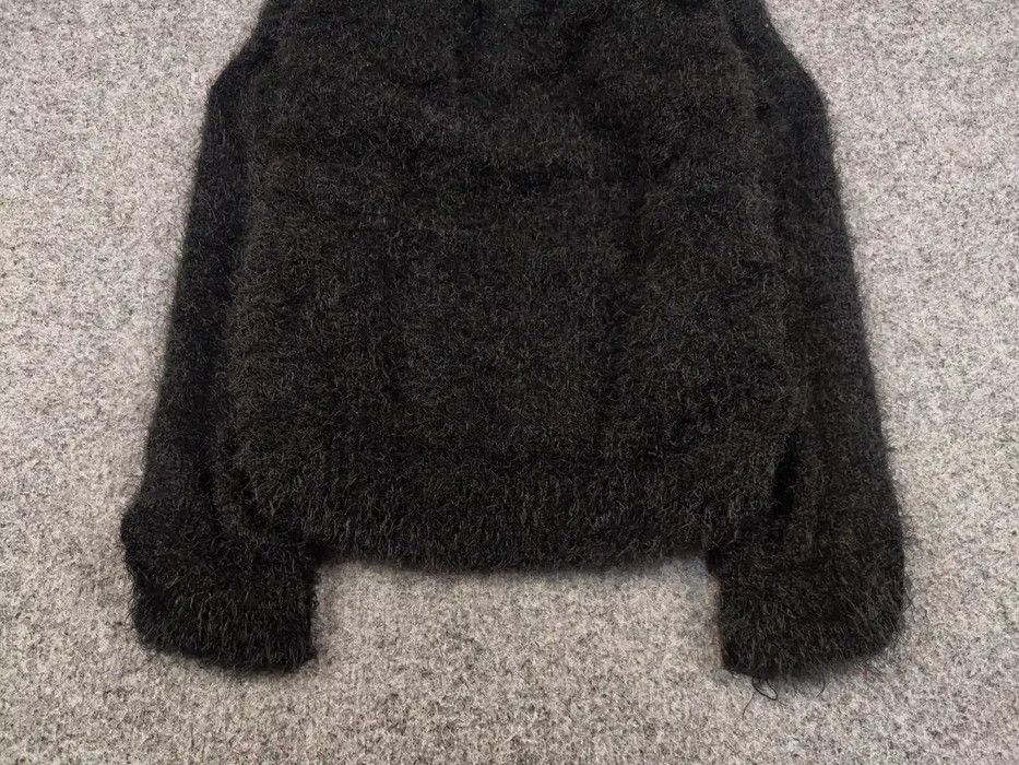 Japanese Brand Vintage 90's Japanese Black Mohair Style Fuzzy Sweater Size US M / EU 48-50 / 2 - 4 Thumbnail