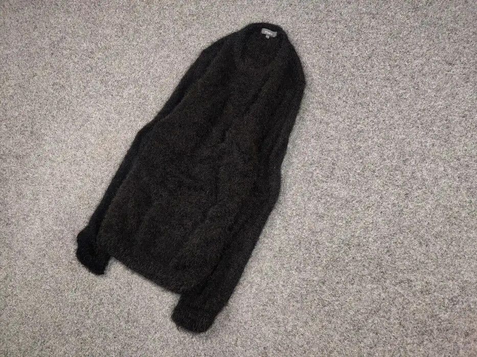 Japanese Brand Vintage 90's Japanese Black Mohair Style Fuzzy Sweater Size US M / EU 48-50 / 2 - 2 Thumbnail