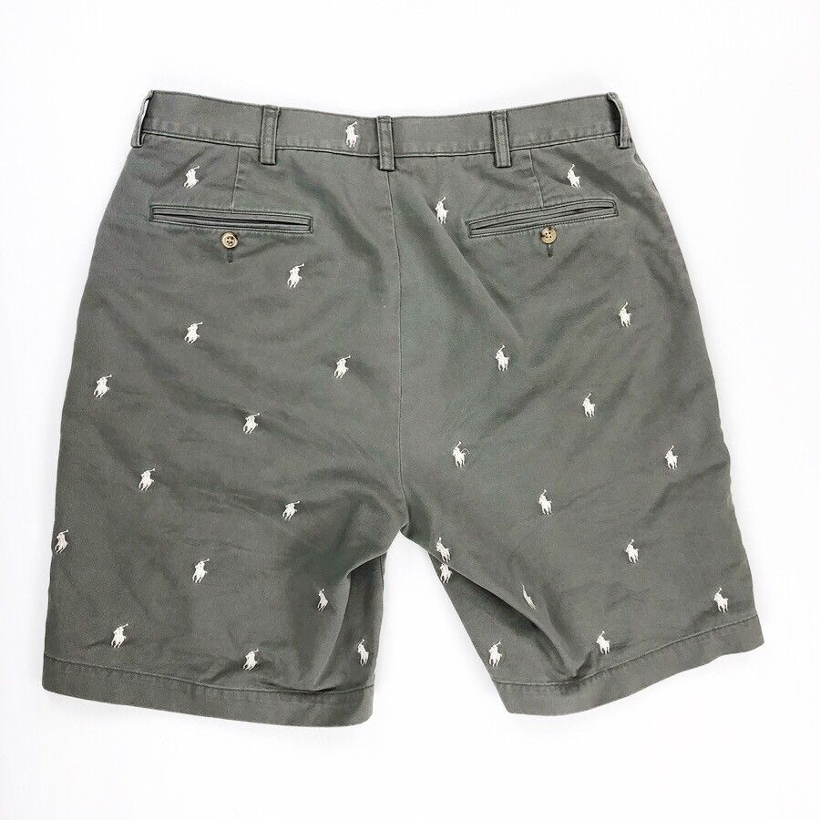 Polo Ralph Lauren Polo Ralph Lauren Monogram Logo Shorts Size US 34 / EU 50 - 3 Thumbnail