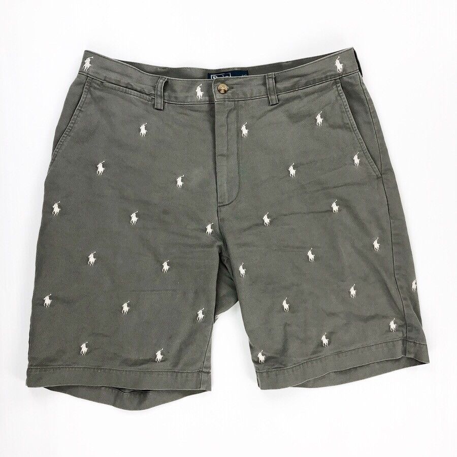 Polo Ralph Lauren Polo Ralph Lauren Monogram Logo Shorts Size US 34 / EU 50 - 1 Thumbnail