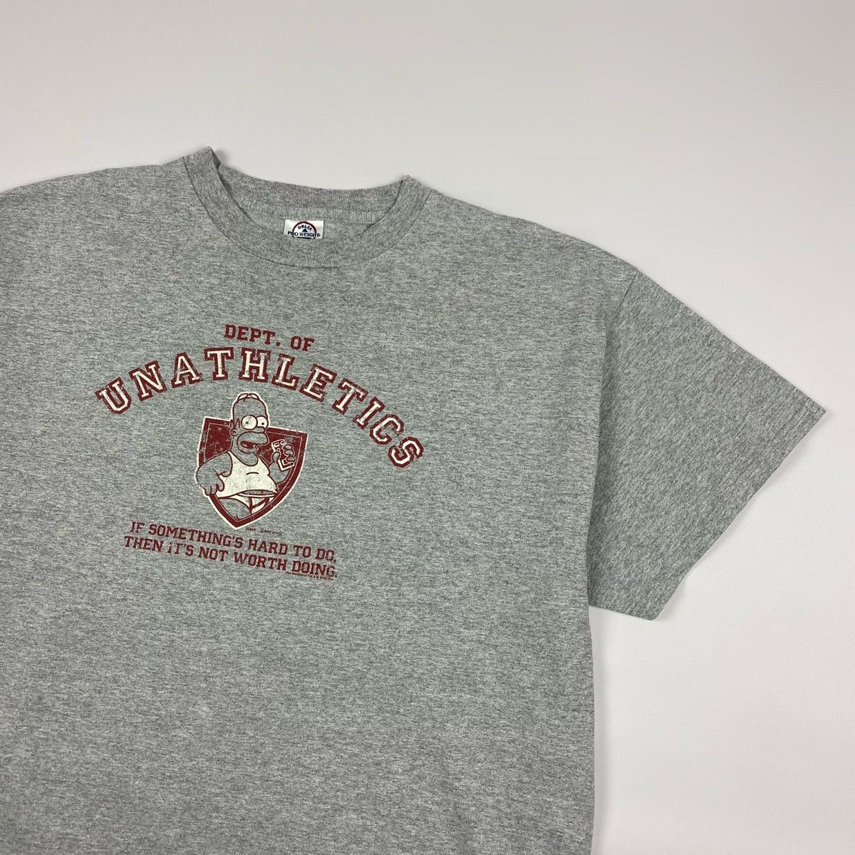 Cartoon Network × The Simpsons 2004 Homer Simpson Unathletics T-Shirt Size US XL / EU 56 / 4 - 3 Thumbnail