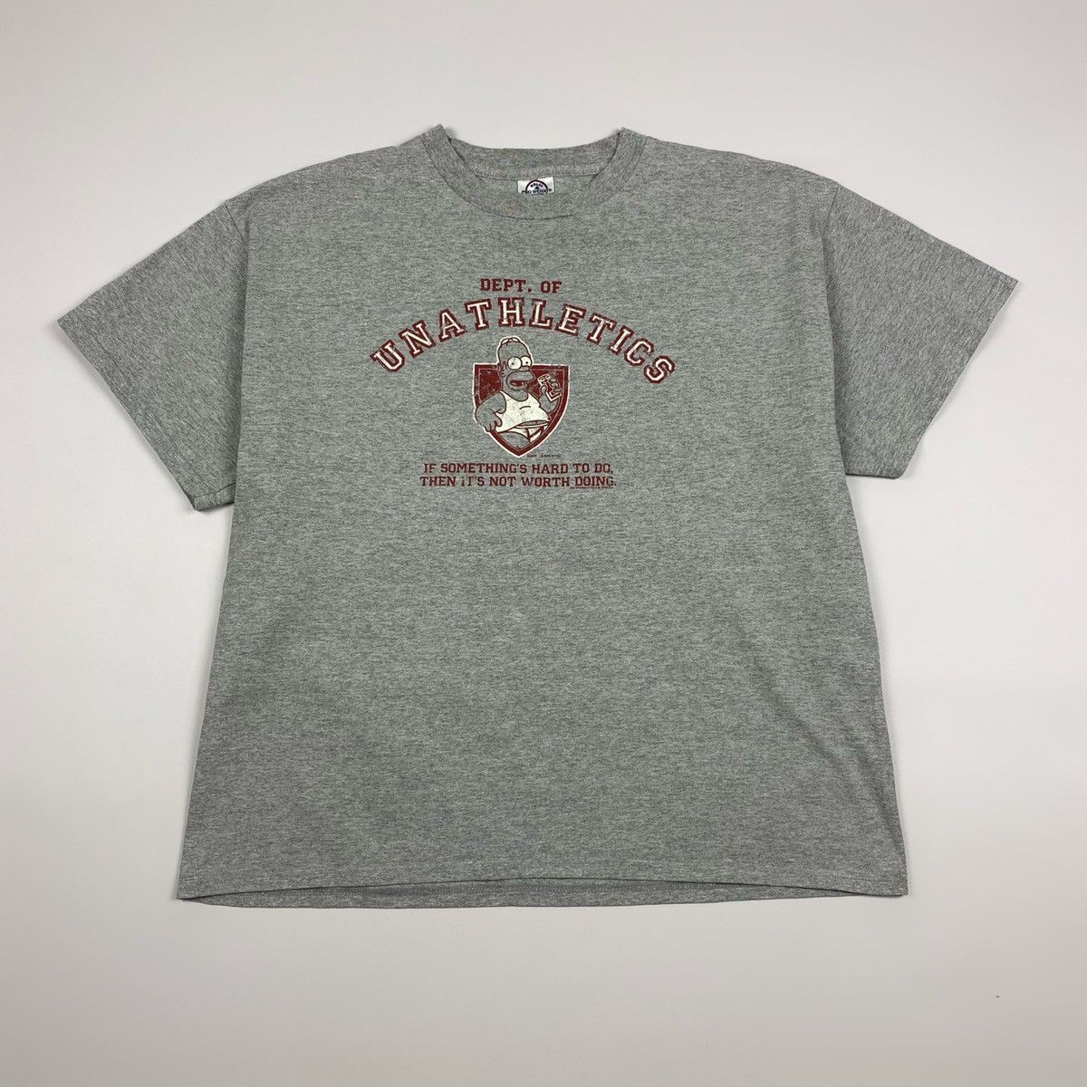 Cartoon Network × The Simpsons 2004 Homer Simpson Unathletics T-Shirt Size US XL / EU 56 / 4 - 1 Thumbnail