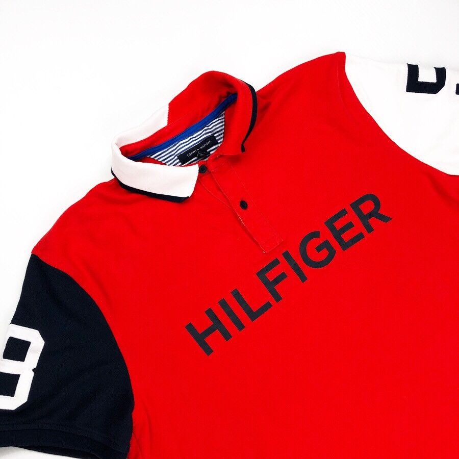 Tommy Hilfiger Tommy Hilfiger Vintage Polo Tee Shirt Size US XL / EU 56 / 4 - 1 Thumbnail