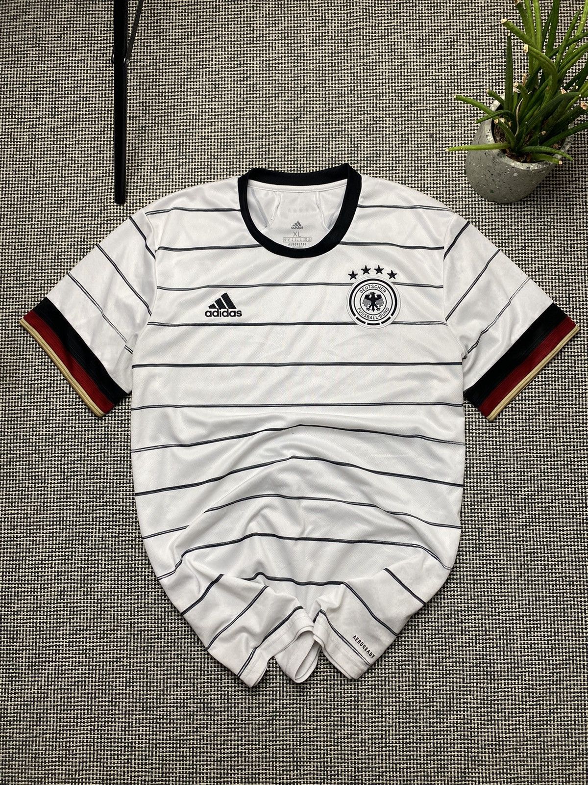 Adidas × Vintage Germany adidas soccer jersey Size US XL / EU 56 / 4 - 1 Thumbnail