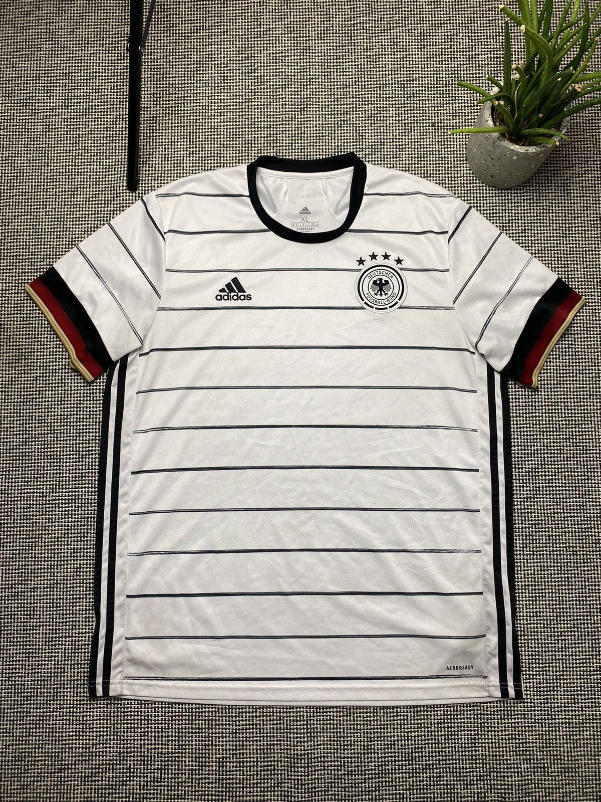 Adidas × Vintage Germany adidas soccer jersey Size US XL / EU 56 / 4 - 2 Thumbnail