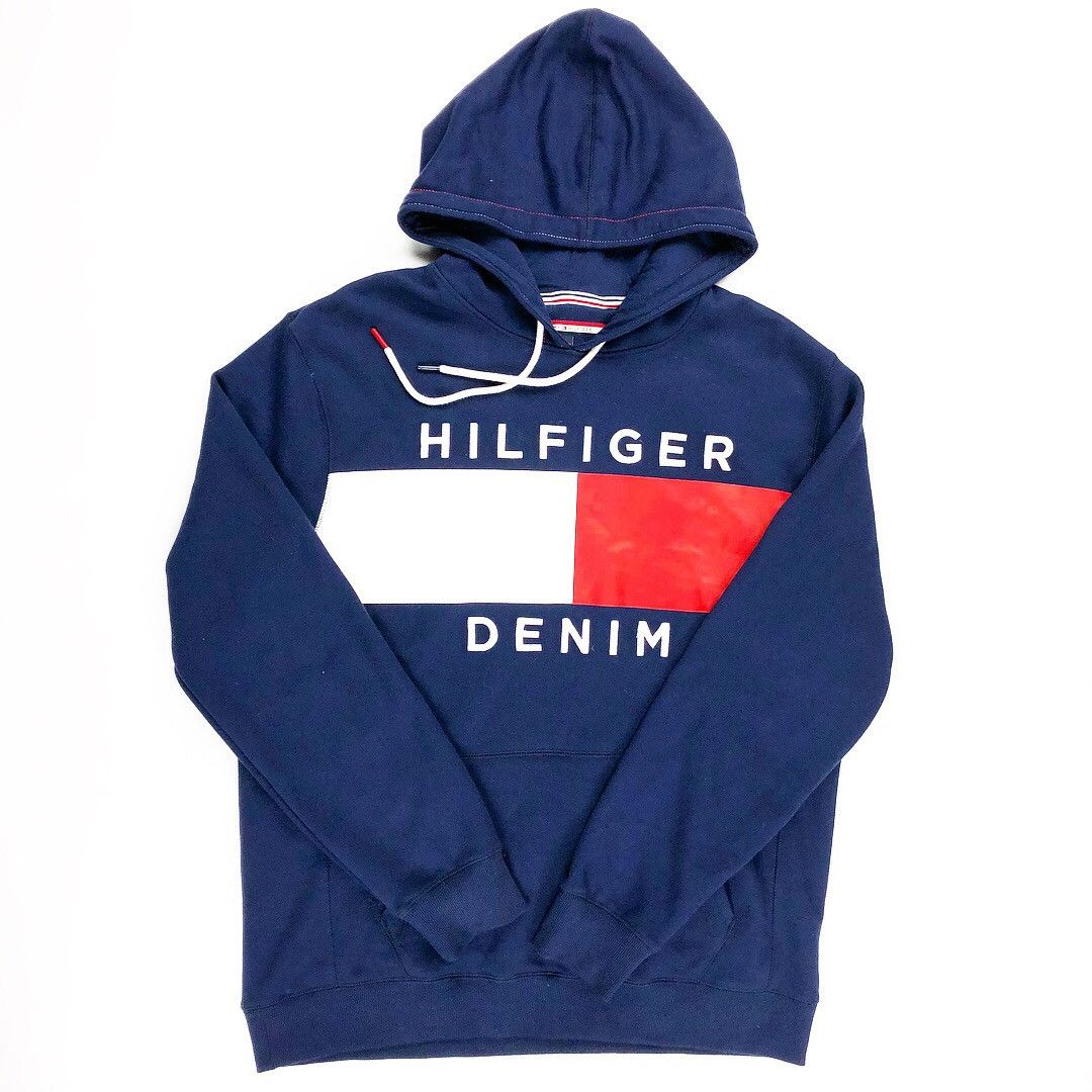 Tommy Hilfiger Tommy Hilfiger Big Flag Box Logo Sweatshirt Size US XL / EU 56 / 4 - 2 Thumbnail