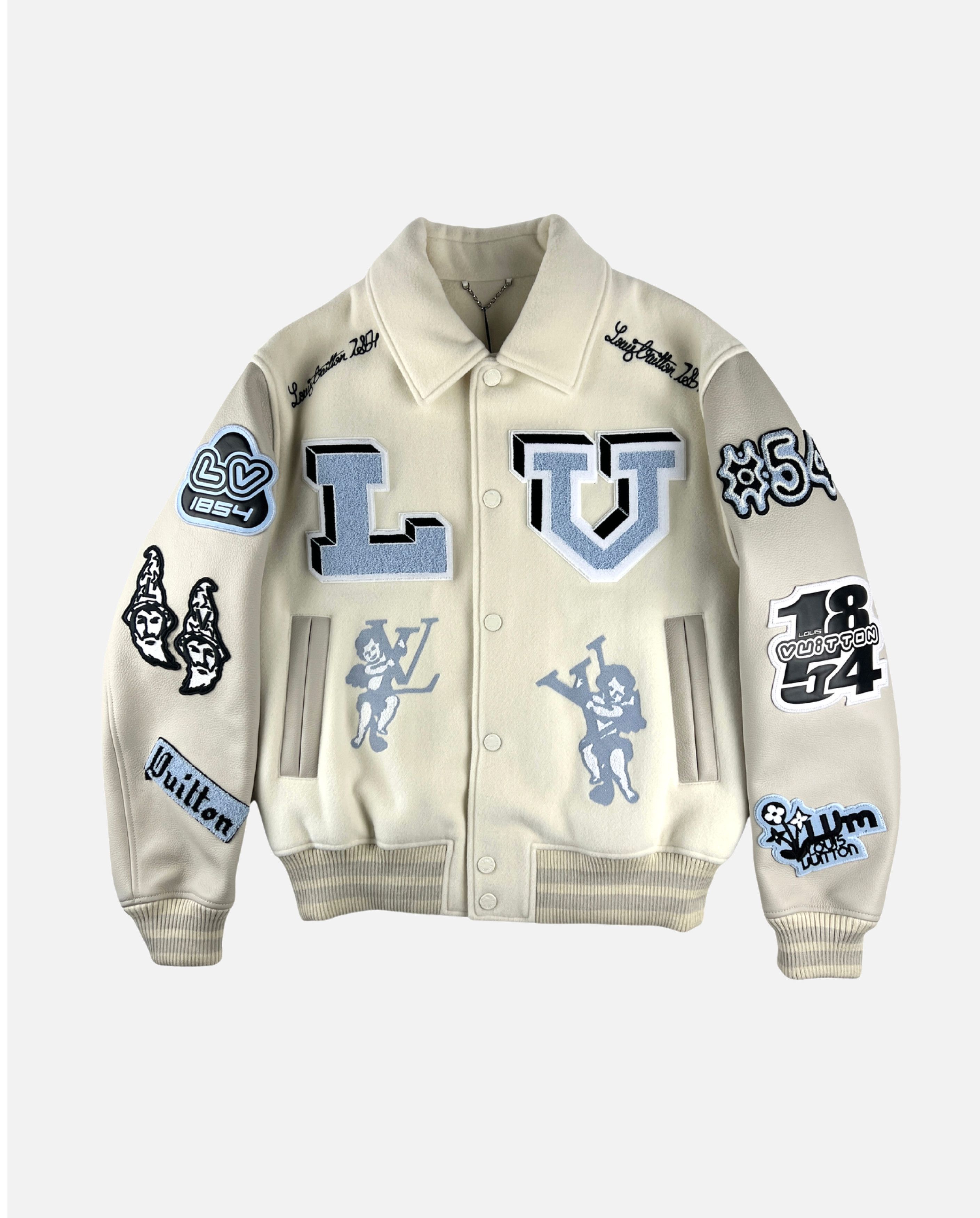 Louis Vuitton Louis Vuitton FW22 Bugs Bunny Cream Varsity Bomber Jacket