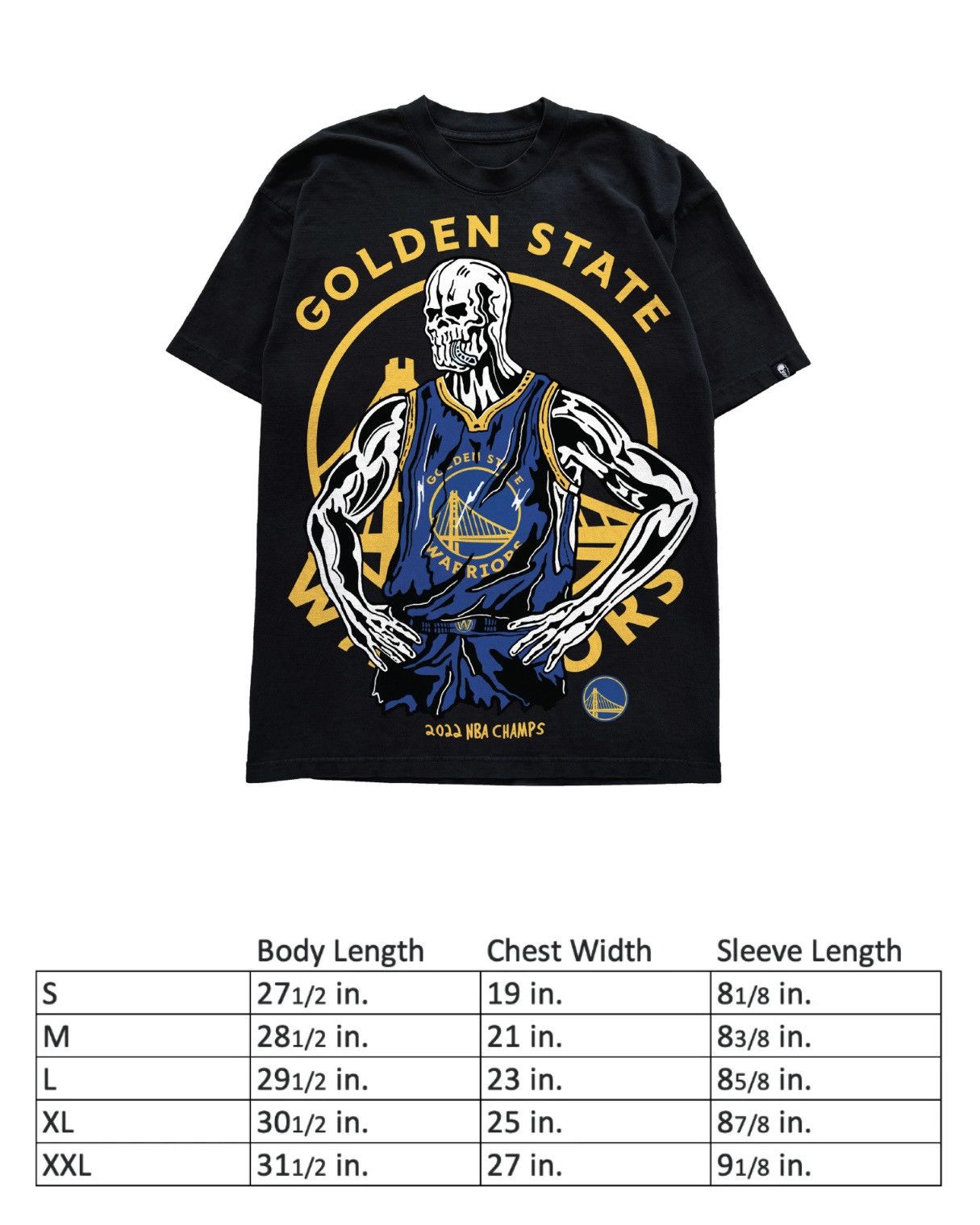 NBA × Warren Lotas Warren Lotas Golden State Mouthguard T-Shirt Size L Size US L / EU 52-54 / 3 - 2 Thumbnail