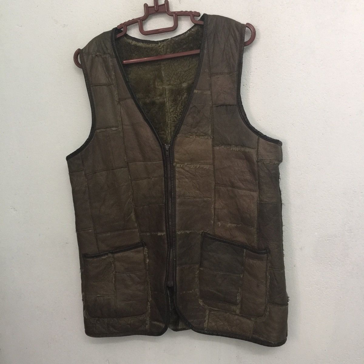 Japanese Brand Rare‼️ Patchwork leather vest Size US M / EU 48-50 / 2 - 3 Thumbnail