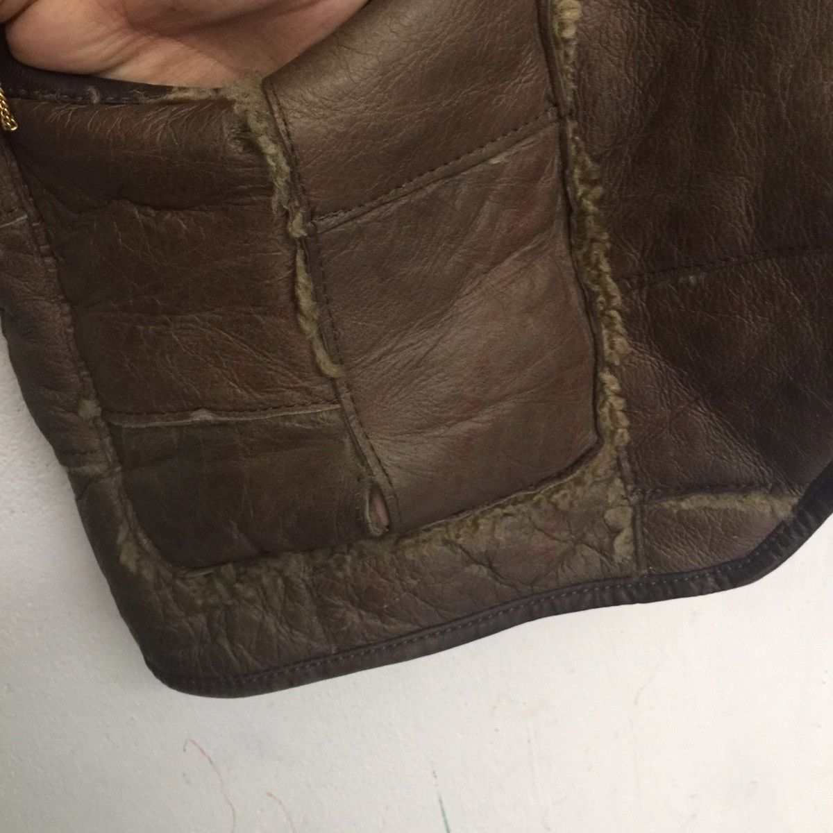 Japanese Brand Rare‼️ Patchwork leather vest Size US M / EU 48-50 / 2 - 8 Thumbnail