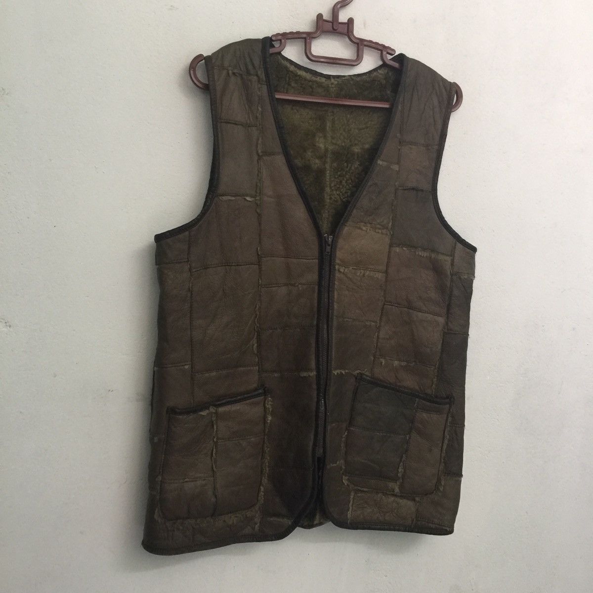 Japanese Brand Rare‼️ Patchwork leather vest Size US M / EU 48-50 / 2 - 2 Thumbnail