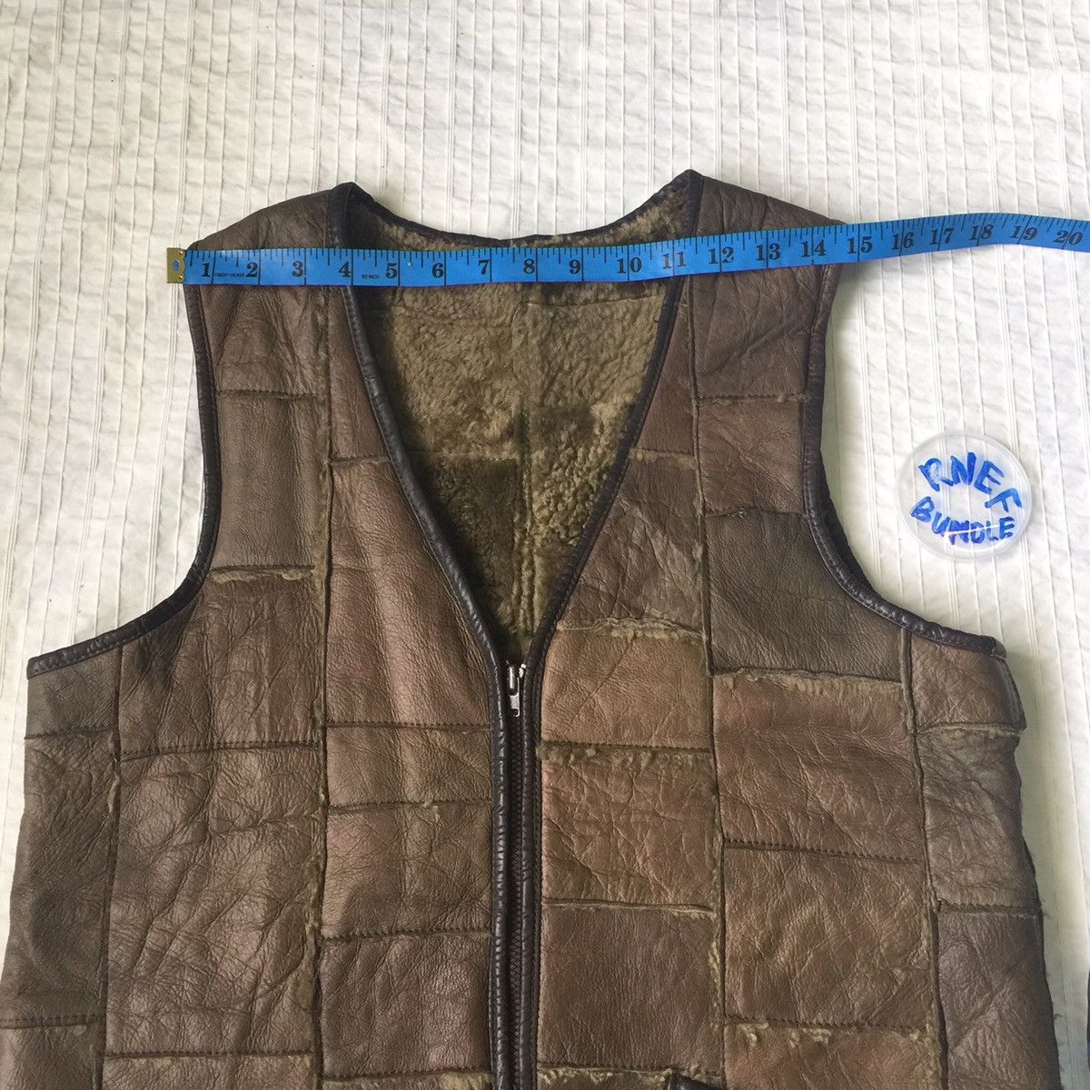 Japanese Brand Rare‼️ Patchwork leather vest Size US M / EU 48-50 / 2 - 13 Thumbnail