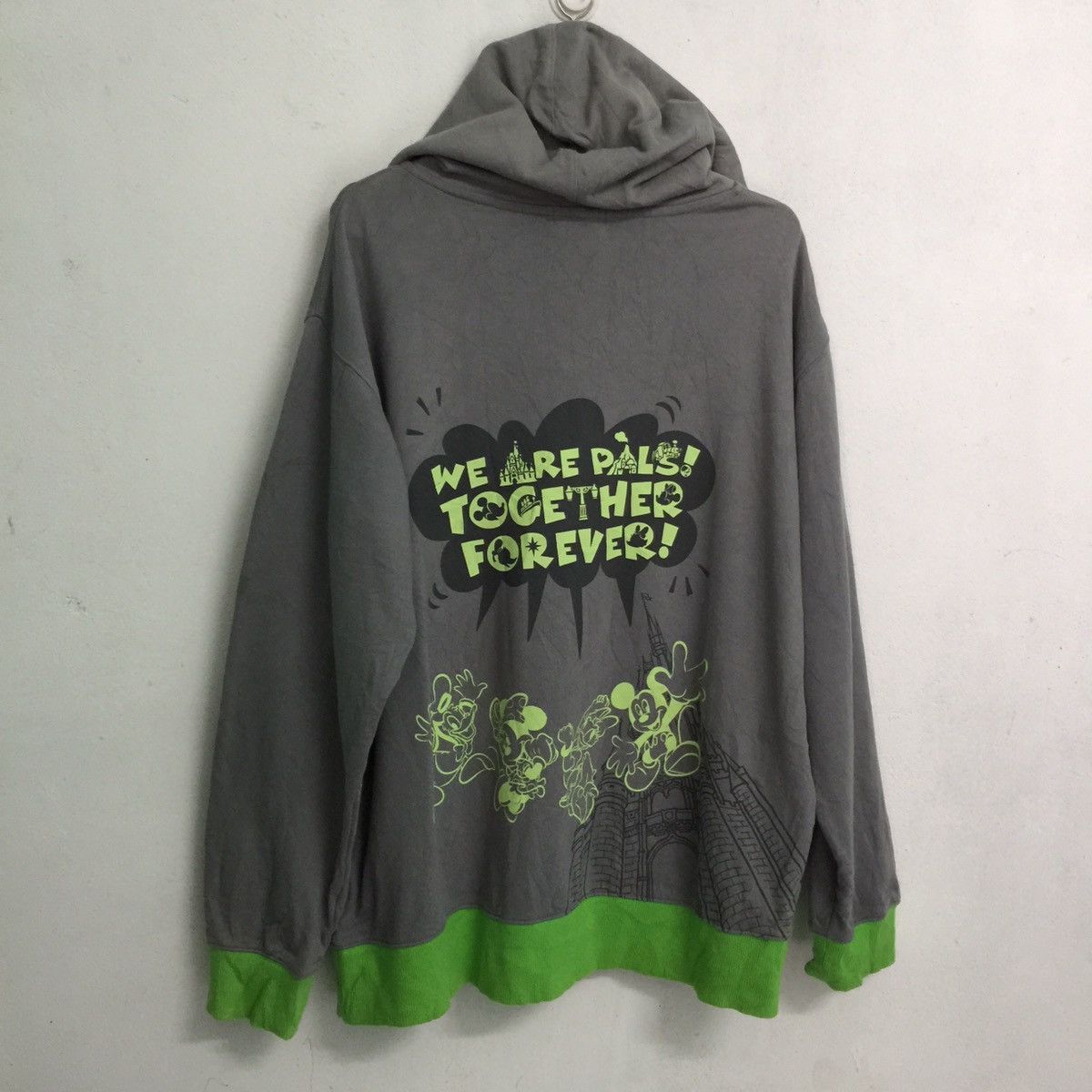 Disney Rare Full Big Mickey mouse tokyo Disney Sweatshirt hoodie Size US L / EU 52-54 / 3 - 9 Thumbnail