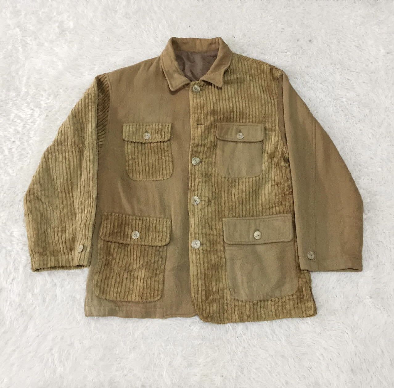 Japanese Brand 🔥VERRINE CORDUROY CHORE JACKET Size US M / EU 48-50 / 2 - 11 Thumbnail