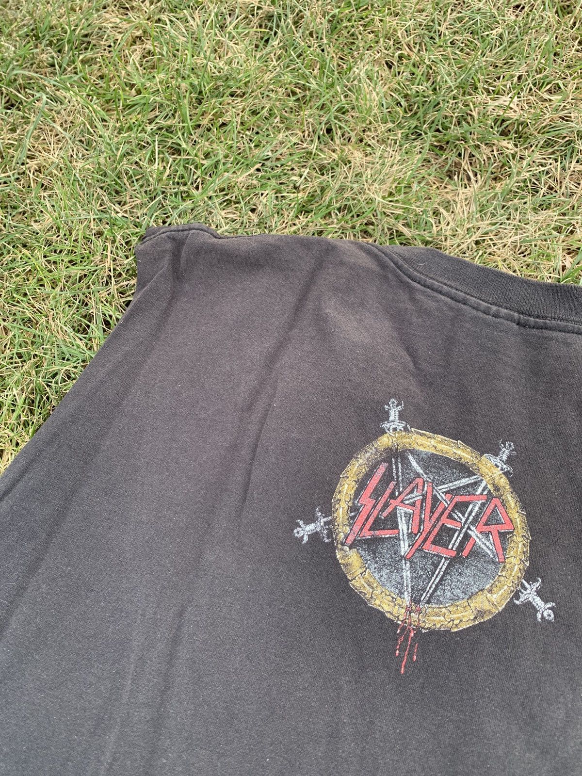 Band Tees Vintage Slayer 2003 Tank Top Shirt Eagle Size US XL / EU 56 / 4 - 13 Thumbnail