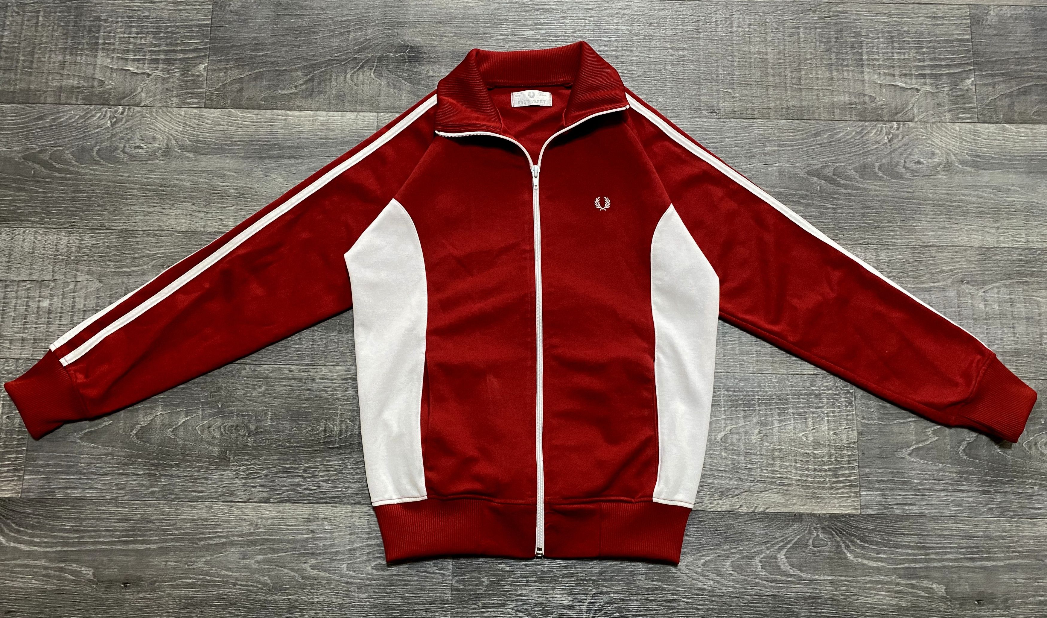 Fred Perry Women's Vintage Fred Perry Full Zip Side Stripe Track Top Size M / US 6-8 / IT 42-44 - 2 Thumbnail
