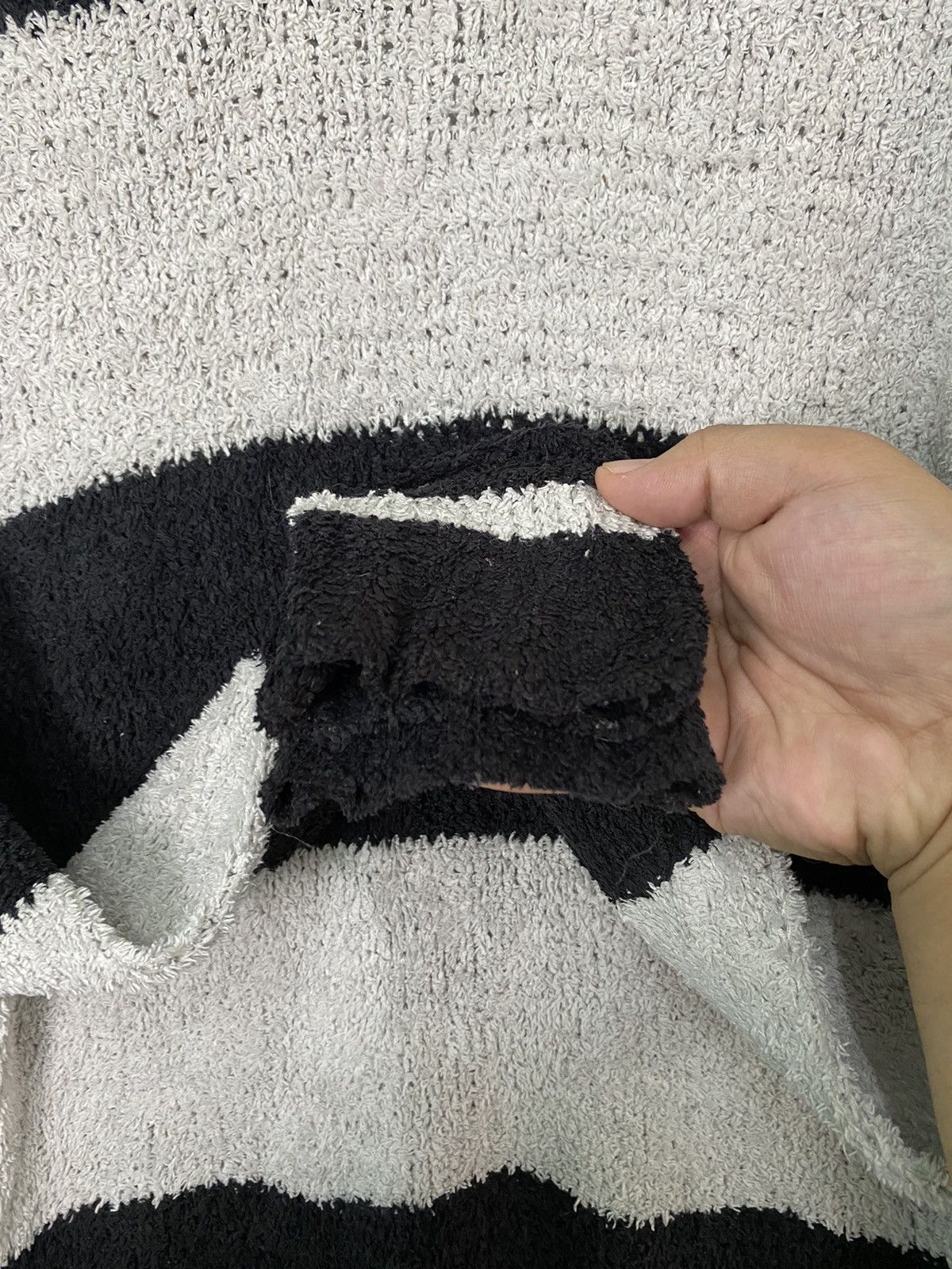 Homespun Knitwear × Japanese Brand × OVER THE STRiPES Lui Janne Stripe Knit Sweaters like kurt cobain #B565 Size US M / EU 48-50 / 2 - 10 Thumbnail
