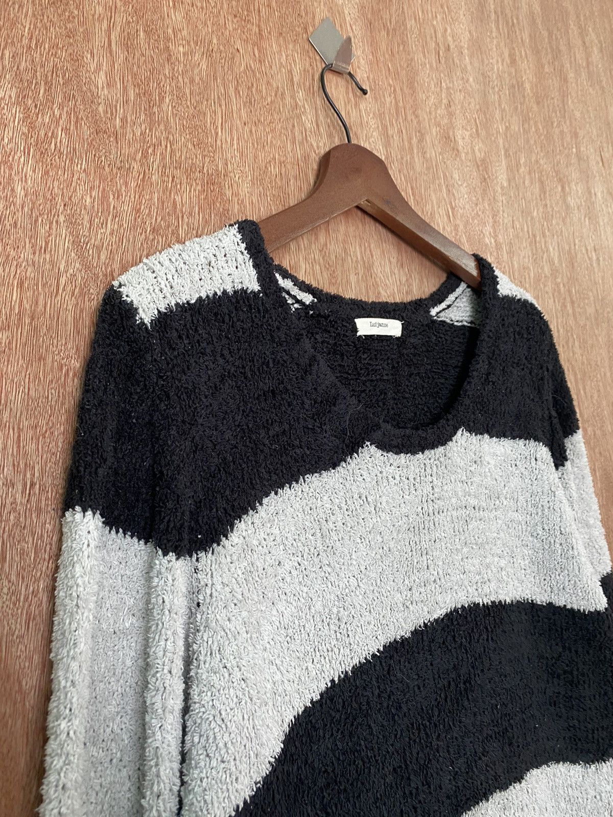Homespun Knitwear × Japanese Brand × OVER THE STRiPES Lui Janne Stripe Knit Sweaters like kurt cobain #B565 Size US M / EU 48-50 / 2 - 6 Thumbnail