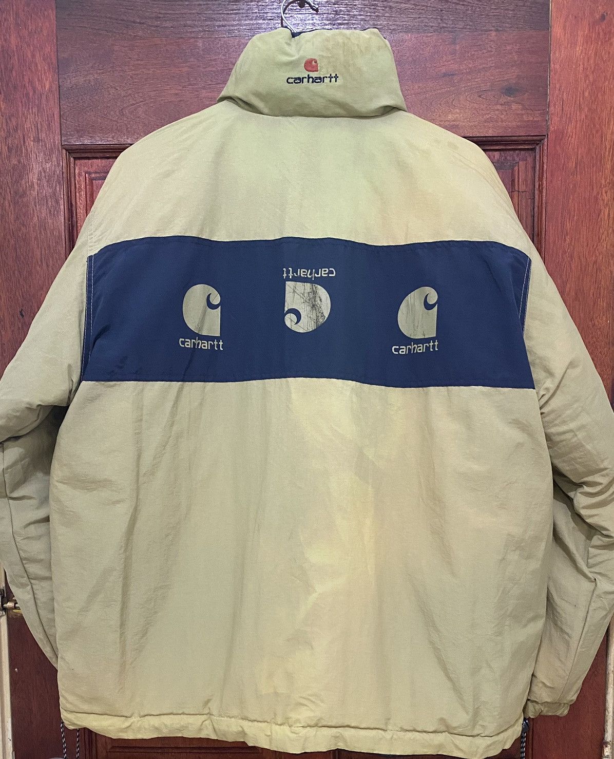 Carhartt 🔥 Carhartt Quilted Puffer Reversible Jacket Rare Design Size US XL / EU 56 / 4 - 4 Thumbnail