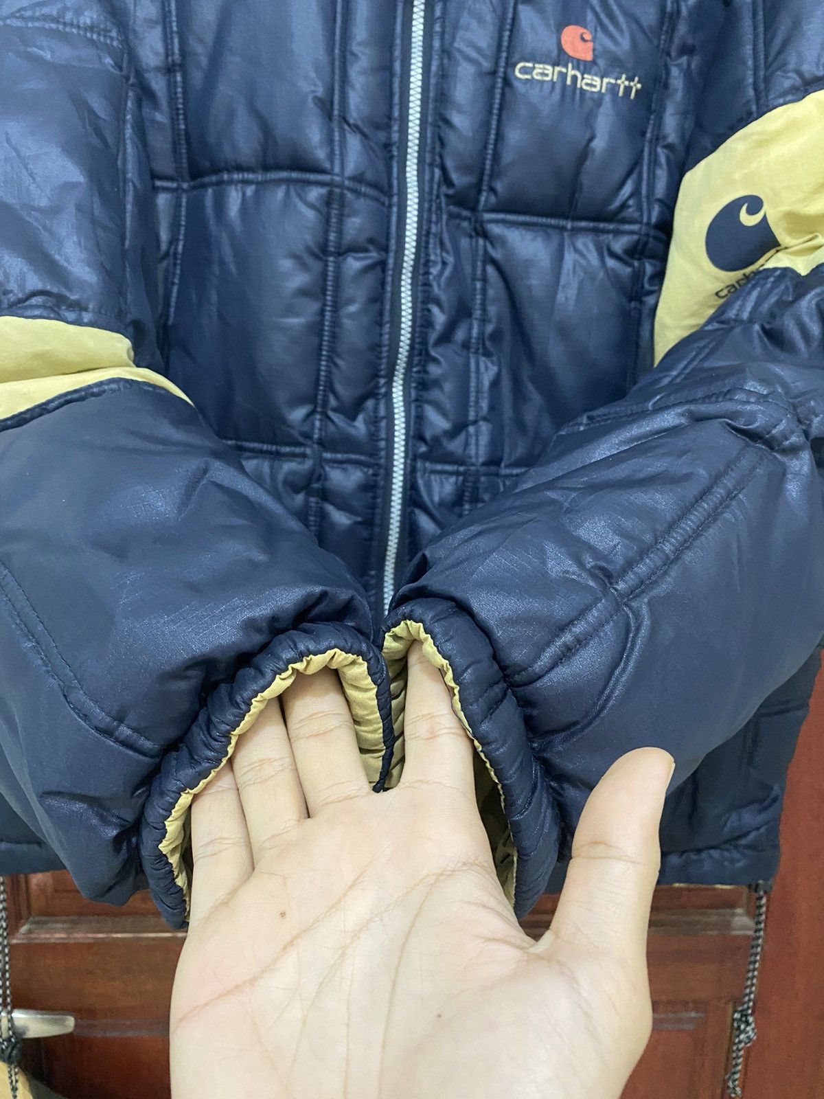 Carhartt 🔥 Carhartt Quilted Puffer Reversible Jacket Rare Design Size US XL / EU 56 / 4 - 9 Thumbnail
