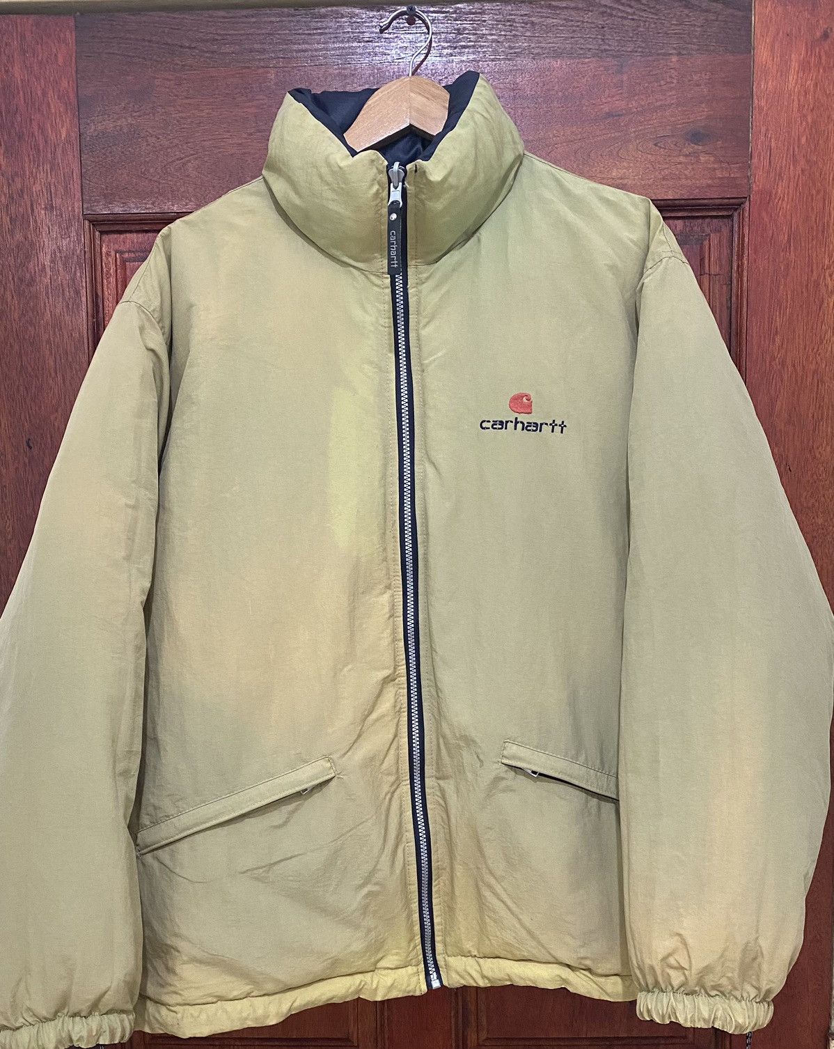 Carhartt 🔥 Carhartt Quilted Puffer Reversible Jacket Rare Design Size US XL / EU 56 / 4 - 3 Thumbnail