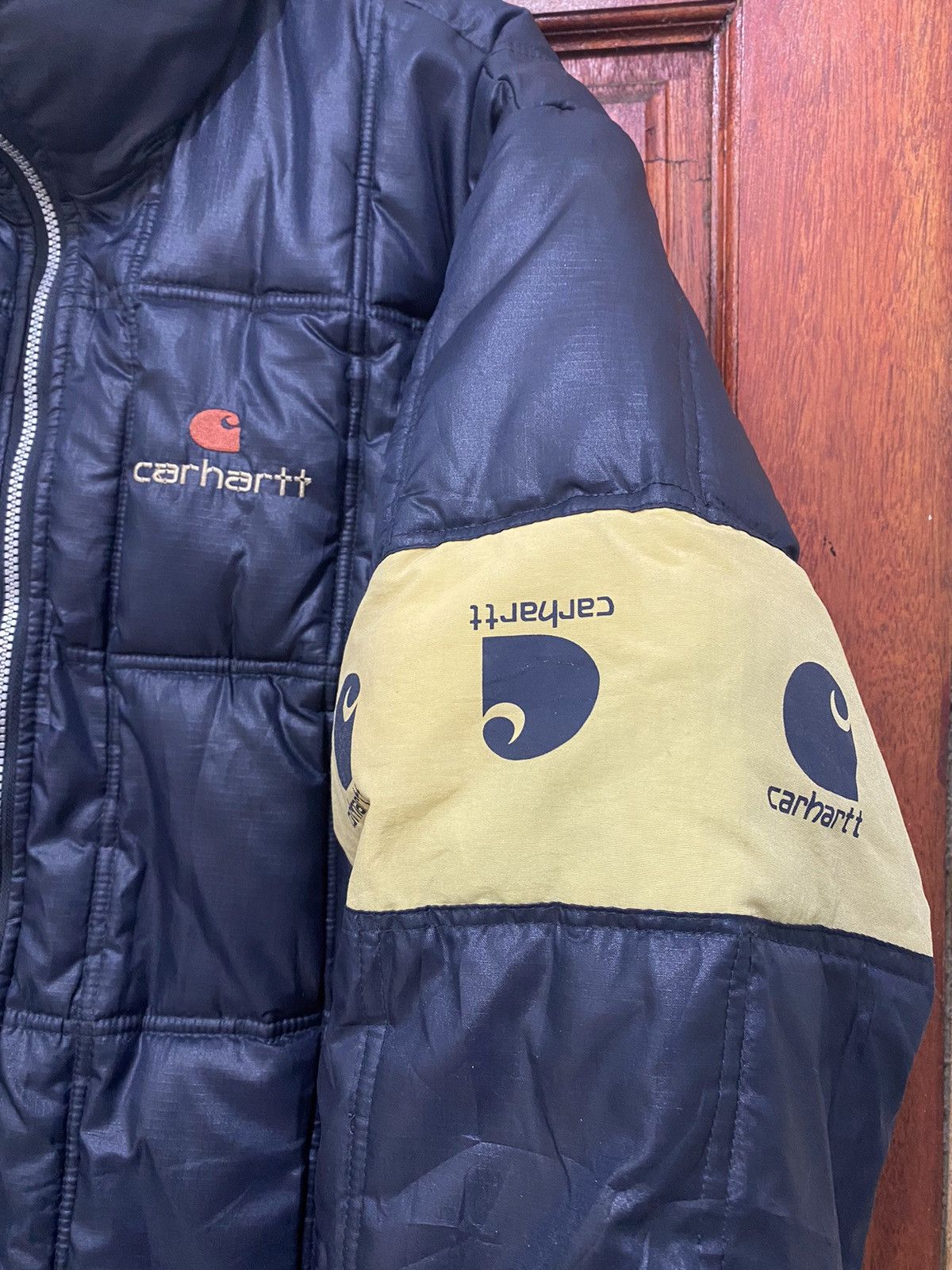 Carhartt 🔥 Carhartt Quilted Puffer Reversible Jacket Rare Design Size US XL / EU 56 / 4 - 8 Thumbnail