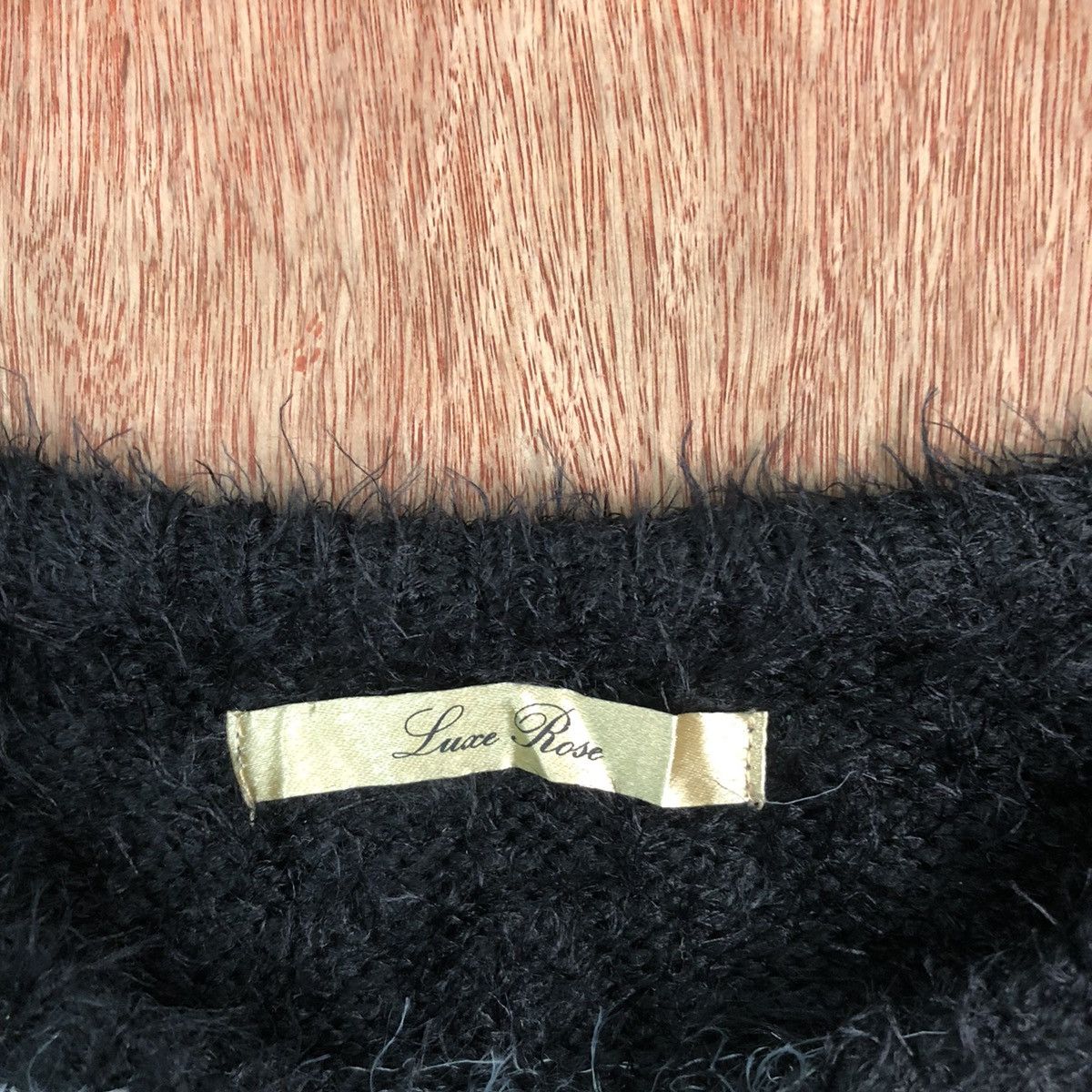 Hypebeast × Luxe × OVER THE STRiPES Luxe Rose Stripe Shag Shaggy Fur Mohair Knitwear #6497 Size M / US 6-8 / IT 42-44 - 6 Thumbnail